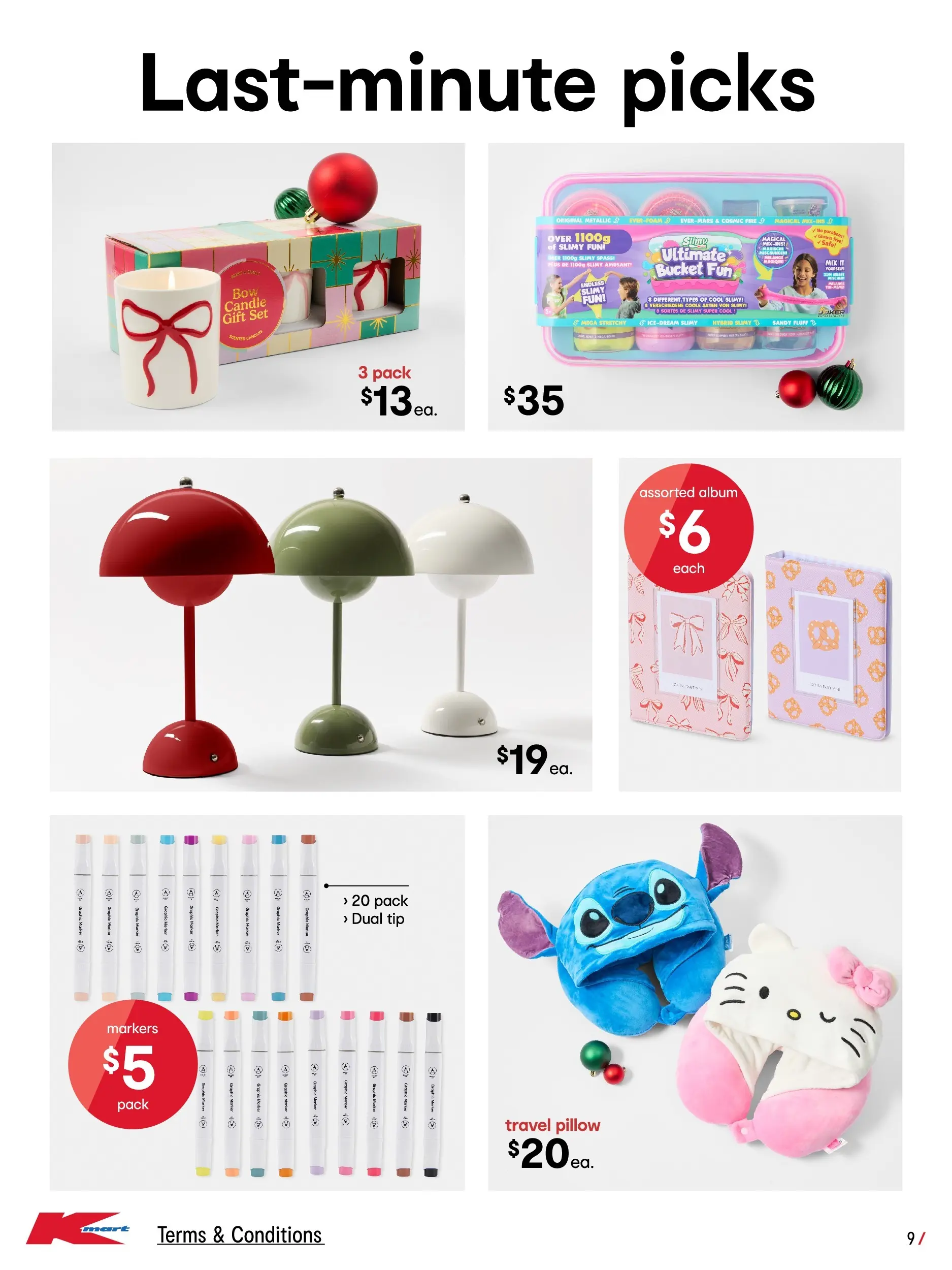 ﻿﻿Kmart catalogue valid from 10/12/2025 > Online Australia | Page: 9 | Products: Bucket, Beer, Candle, Pillow