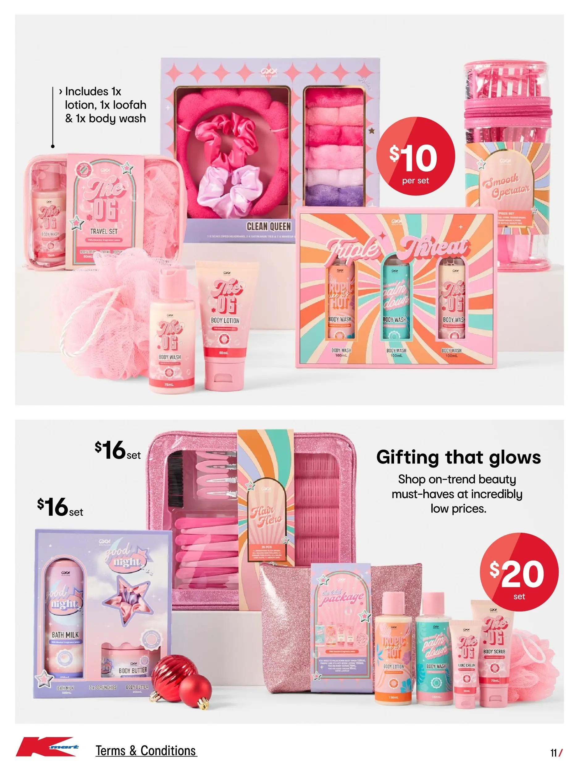 ﻿﻿Kmart catalogue valid from 10/12/2025 > Online Australia | Page: 11 | Products: Bath, Scrub, Scrunchies, Hand cream