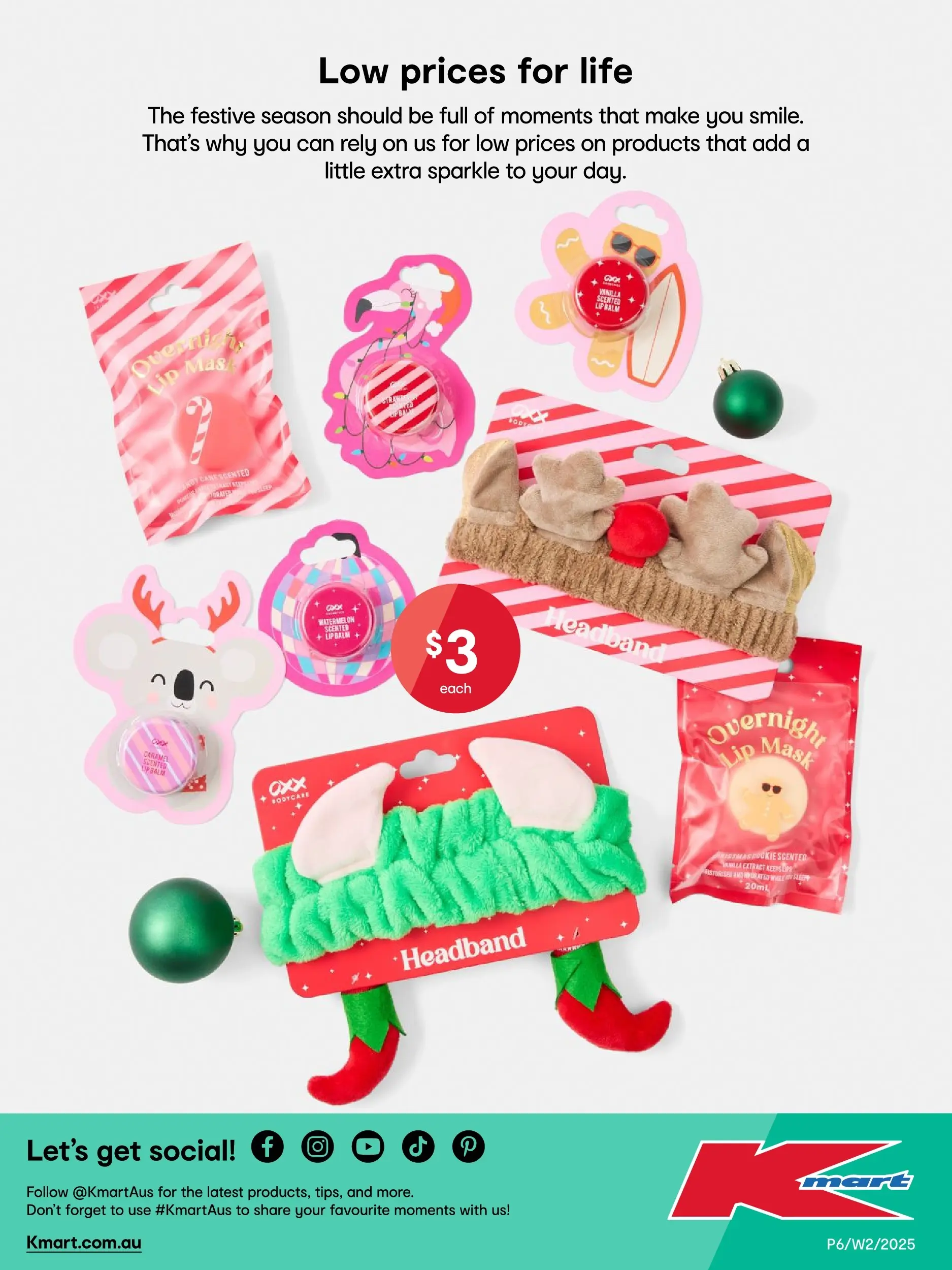 ﻿﻿Kmart catalogue valid from 10/12/2025 > Online Australia | Page: 40 | Products: Headband, Mask, Watermelon, UPS