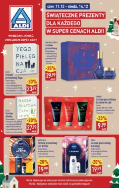 Pogląd oferty "Aldi Gazetka - Świąteczne zestawy kosmetyczne" - ważna od 11.12.2025 Pogląd oferty "Aldi Gazetka - Świąteczne zestawy kosmetyczne" - ważna od 11.12.2025