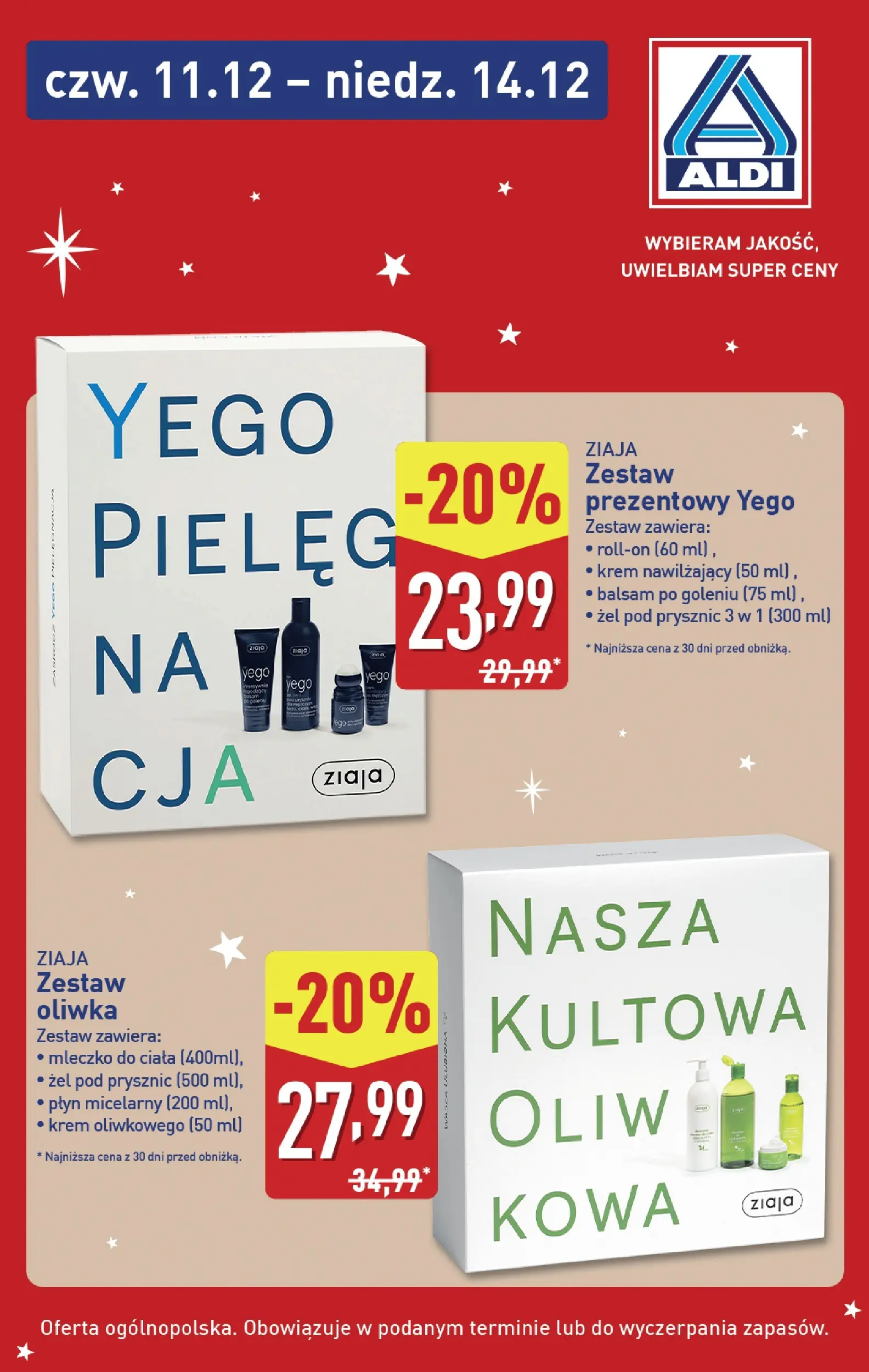 Aldi gazetka od 11.12.2025 | Boże Narodzenie 🎄🎁 | Strona: 3 | Produkty: Prysznic, Balsam po goleniu, Mleczko do ciała, Żel pod prysznic