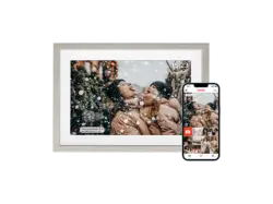 Rollei Smarter Bilderrahmen, 10,1", WiFi, Holzoptik/Fichte; Digitaler Bilderrahmen