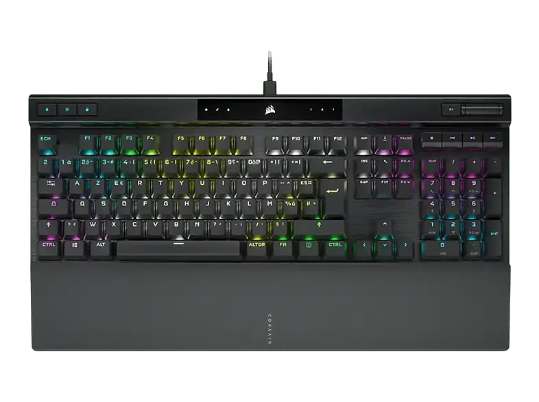 CORSAir Gaming-Tastatur mit K70 RGB pro PBT double Shot pro-Tastenkappen, schwarz; Gaming Tastatur