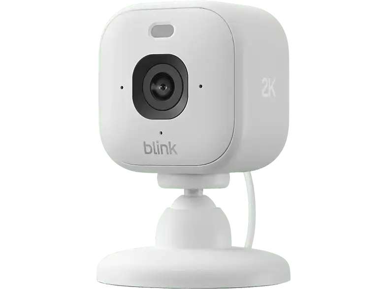 blink Mini 2K Kamera (Anzahl Kameras: 1, für Innen + Außen, Nachtsichtfunktion, Netzbetrieb, Starr, Weiß)