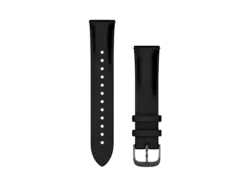 Garmin Schnellwechsel-Armband 20mm, Leder, Schwarz/Schiefergrau