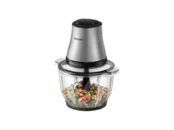 Philips HR1503/00 3000 Series, Zerkleinerer mit 2L Glasschüssel & PowerChop Technologie, Edelstahl