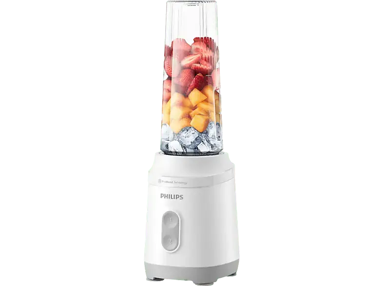 Philips HR2670/00 Opal Standmixer mit Blend & Go-Trinkbecher (Schwarz, 350 Watt, 0.6l effektives Volumen, max. 0.8 l)