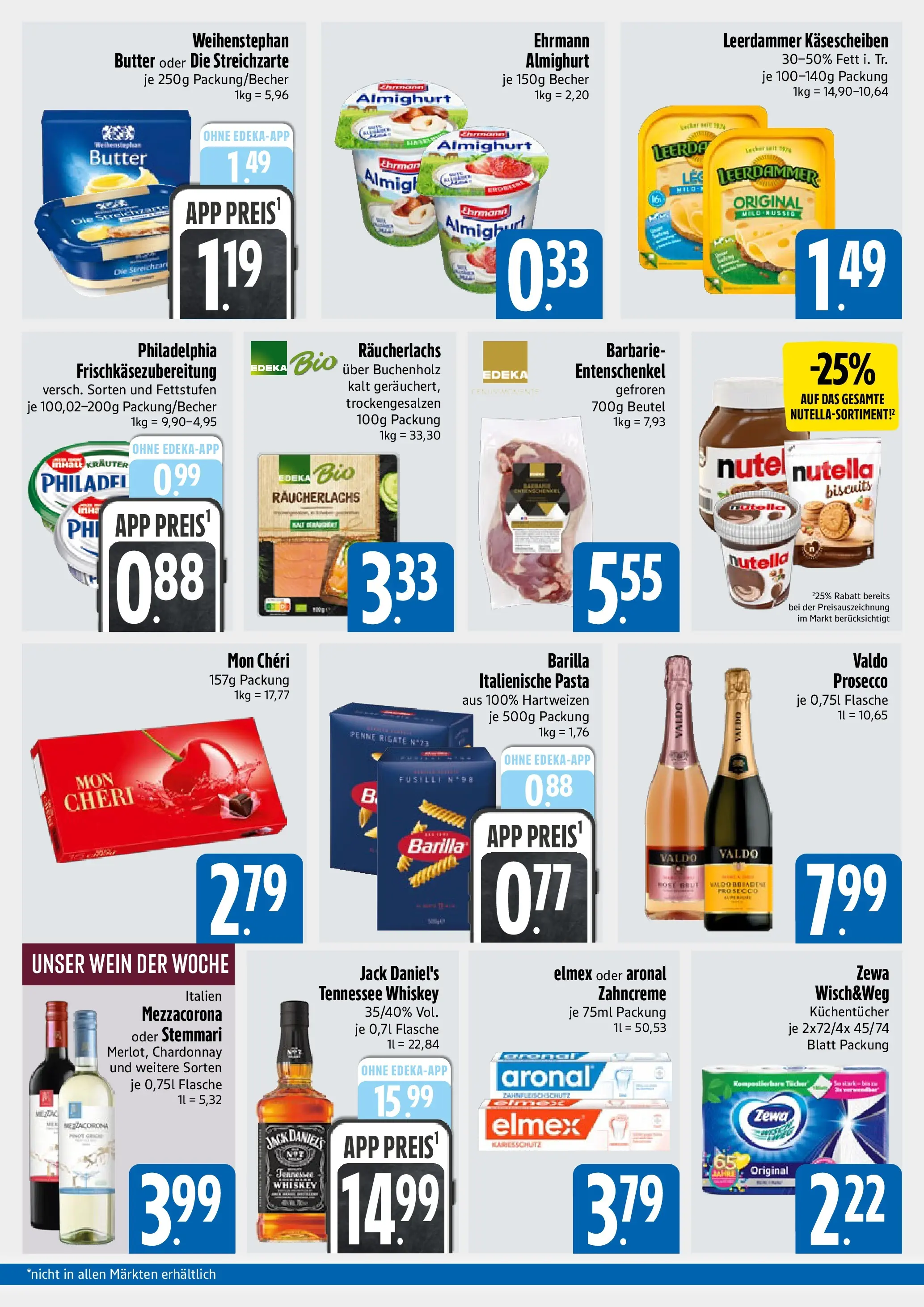Edeka prospekt München	 (ab 14.12.2025) » Angebote Online | Seite: 2 | Produkte: Butter, Philadelphia, Wein, Whiskey