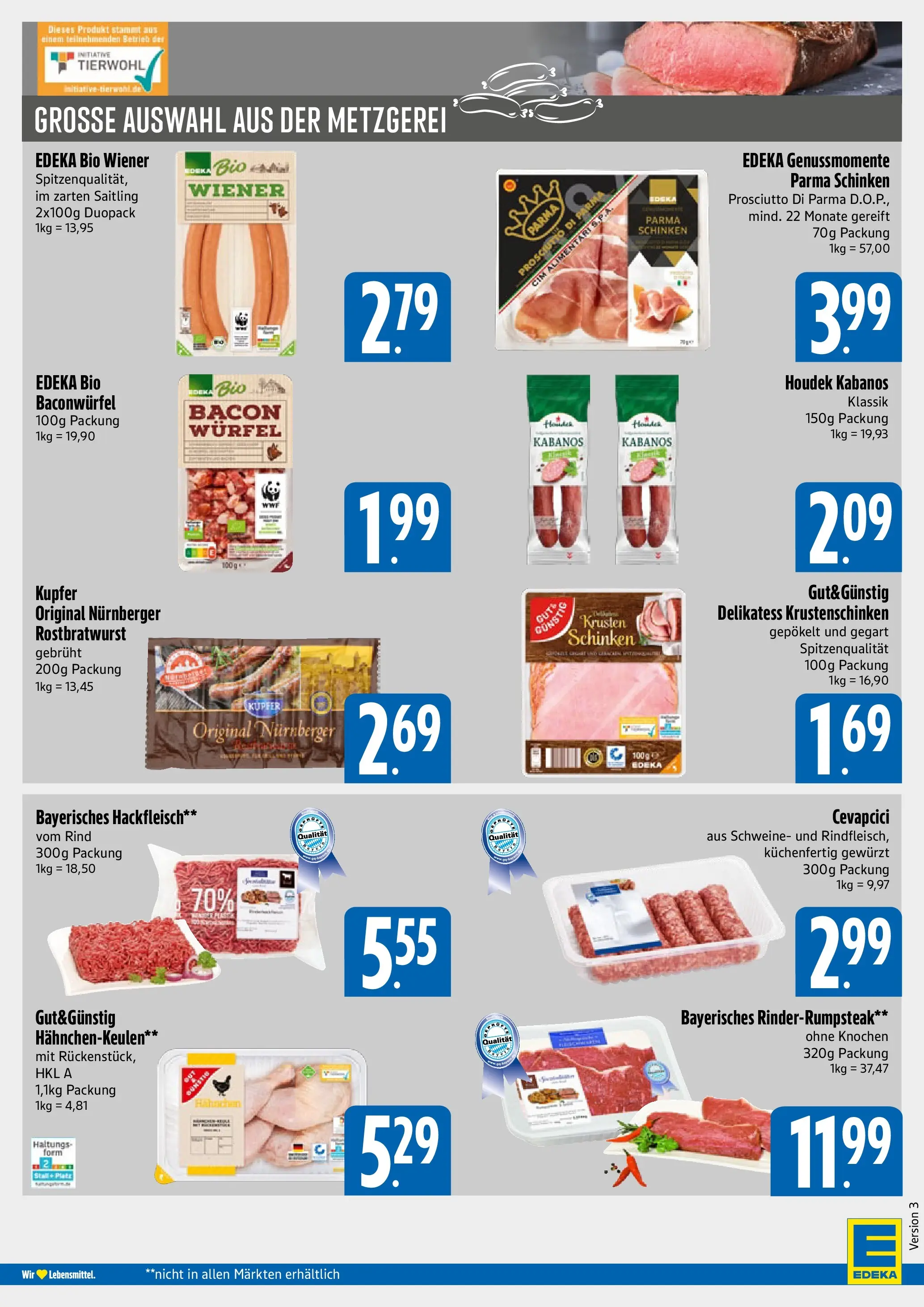 Edeka prospekt München	 (ab 14.12.2025) » Angebote Online | Seite: 4 | Produkte: Cevapcici, Schinken, Steak, Hackfleisch
