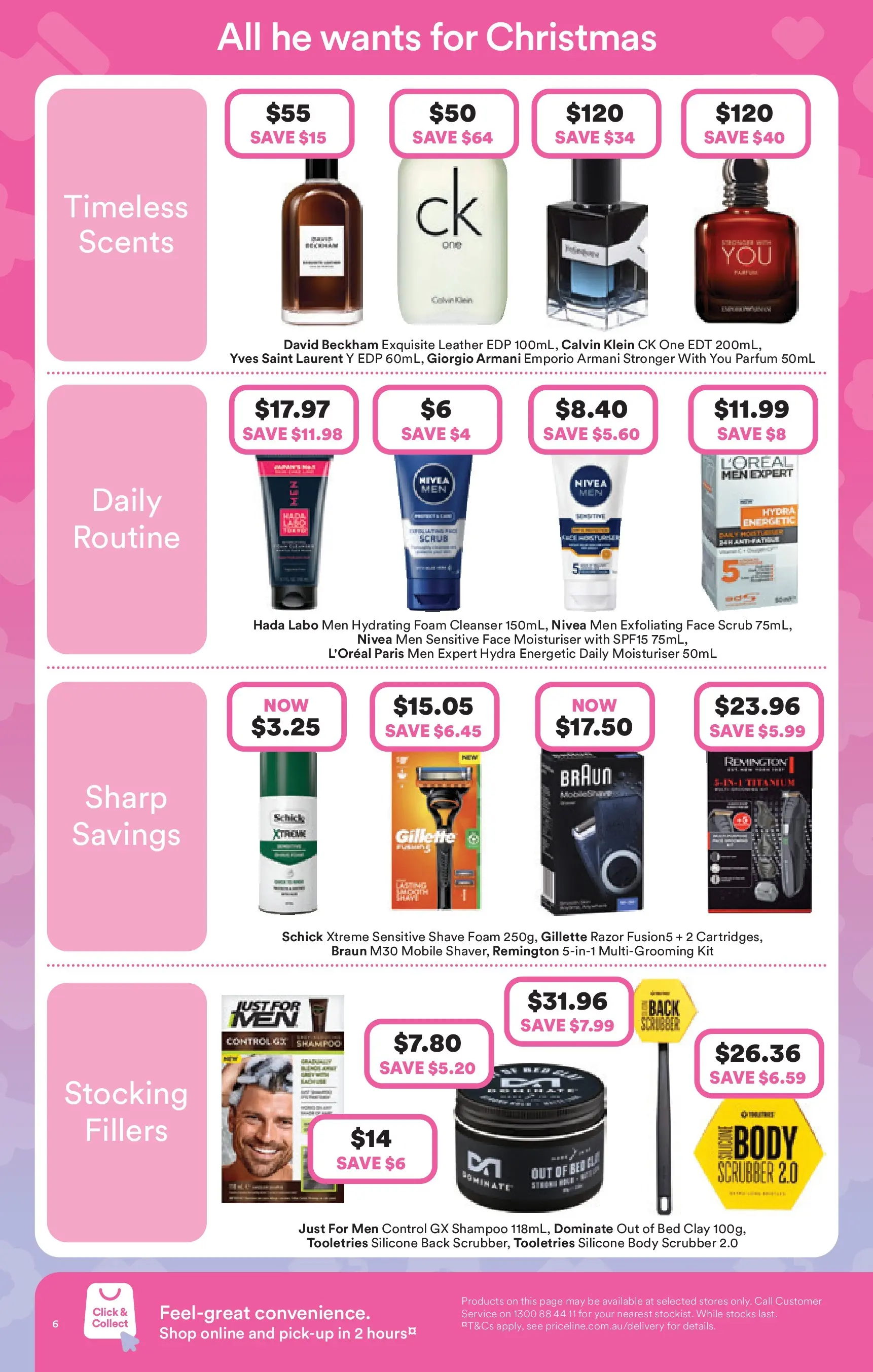 Priceline Pharmacy - Priceline Catalogue - 10/12/2025 > weekly / monthly specials | Page: 6 | Products: Scrub, Razor, Clay, Bed