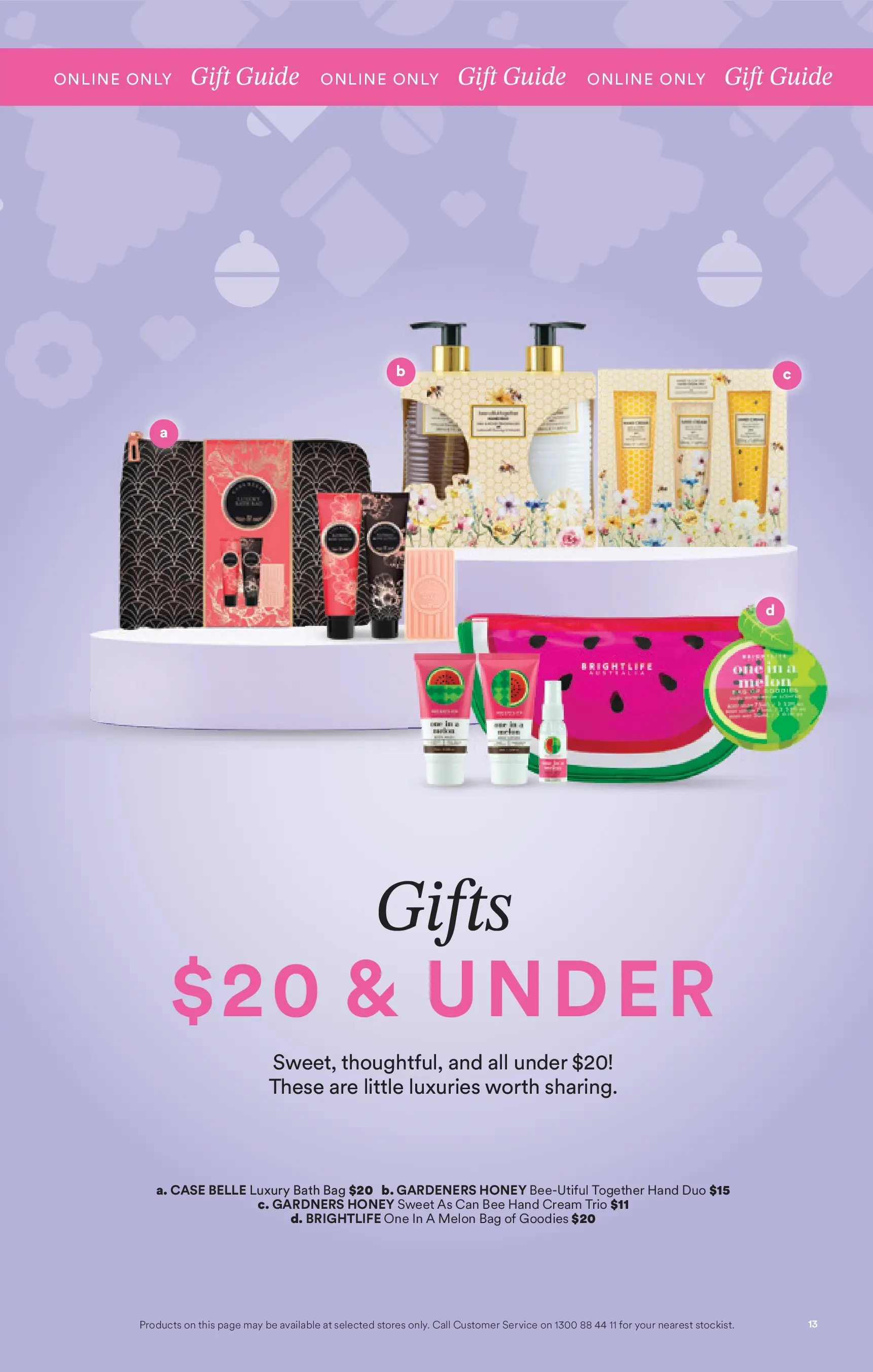 Priceline Pharmacy - Priceline Catalogue - 10/12/2025 > weekly / monthly specials | Page: 13 | Products: Honey, Melon, Hand cream, Bag