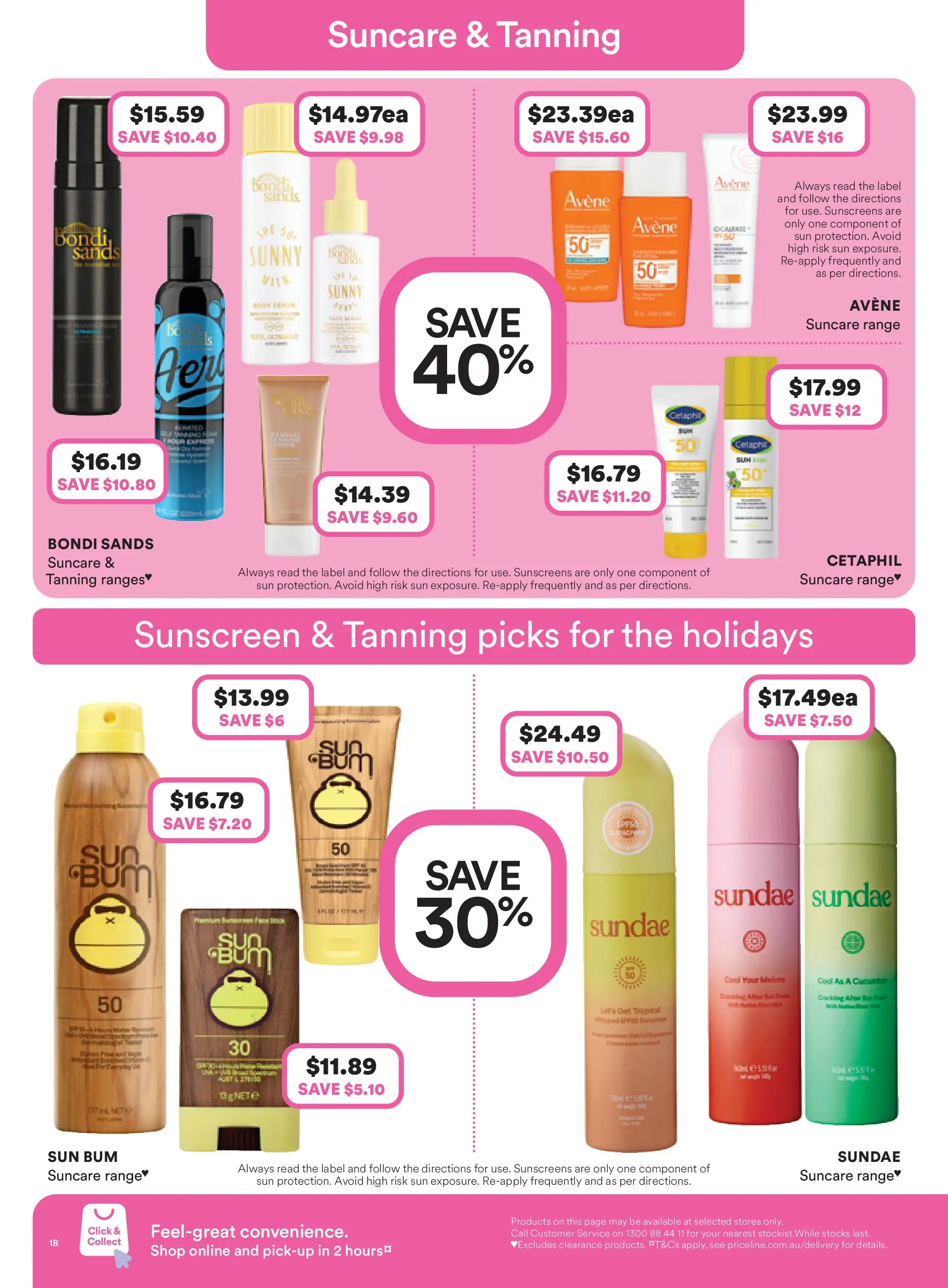 Priceline Pharmacy - Priceline Catalogue - 10/12/2025 > weekly / monthly specials | Page: 18 | Products: Sunscreen