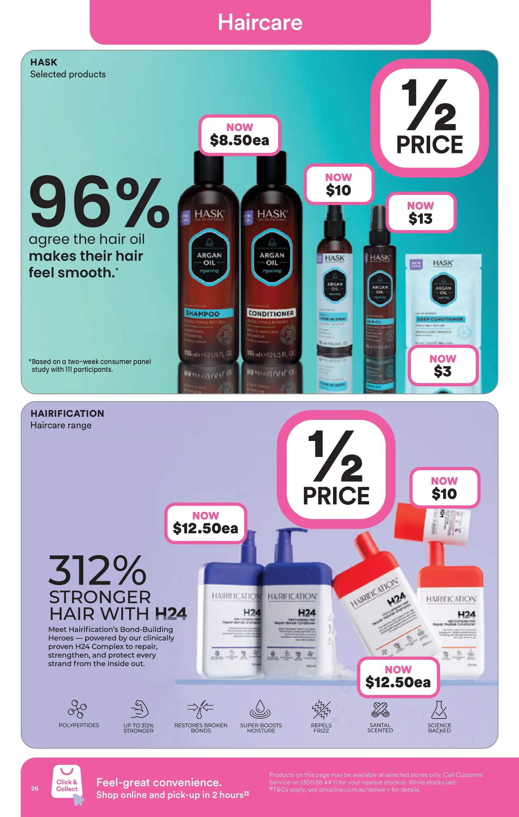 Priceline Pharmacy - Priceline Catalogue - 10/12/2025 > weekly / monthly specials | Page: 26 | Products: Shampoo, Conditioner, Oil, Argan oil