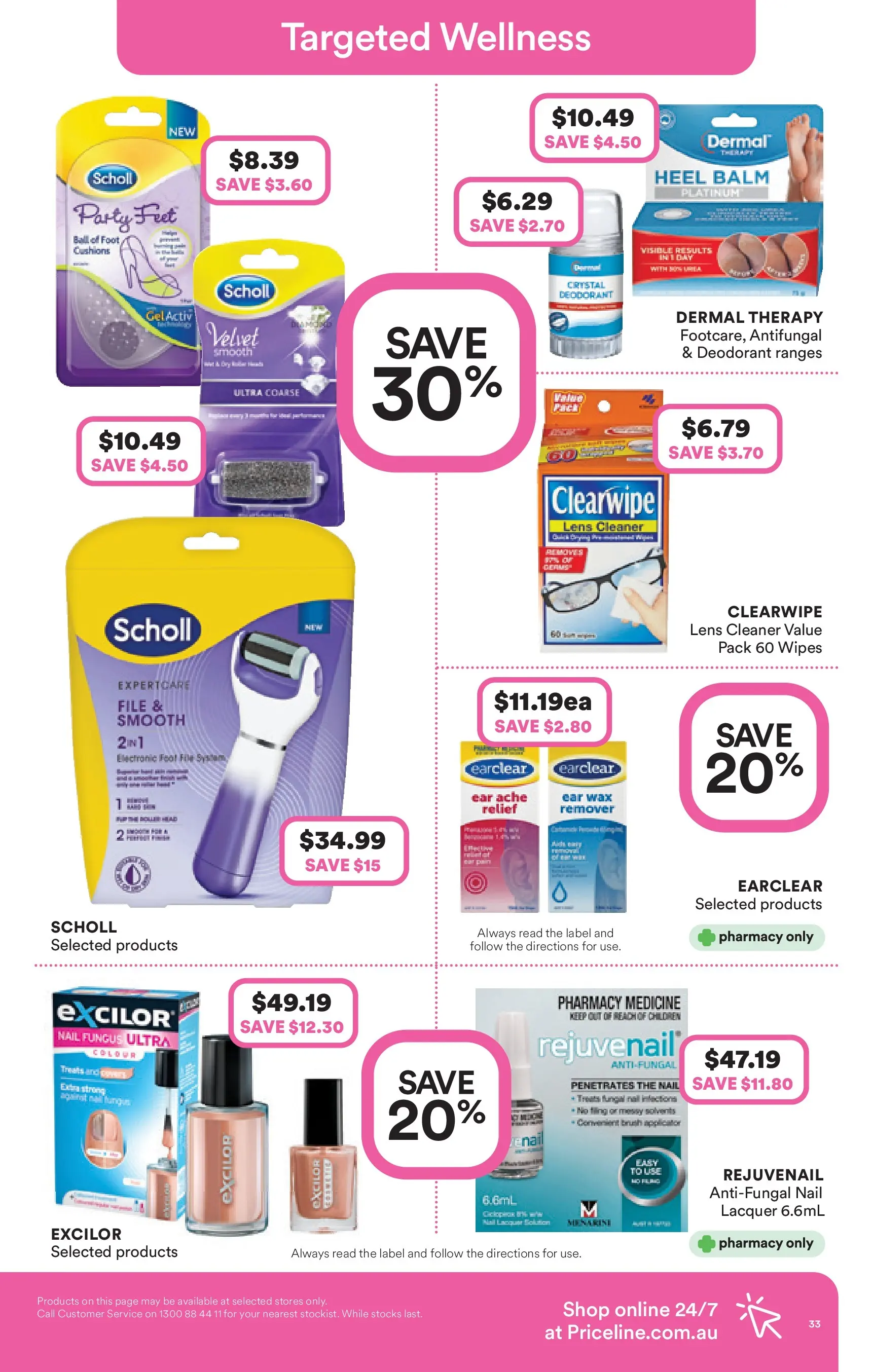 Priceline Pharmacy - Priceline Catalogue - 10/12/2025 > weekly / monthly specials | Page: 33 | Products: Brush, Cleaner, Deodorant