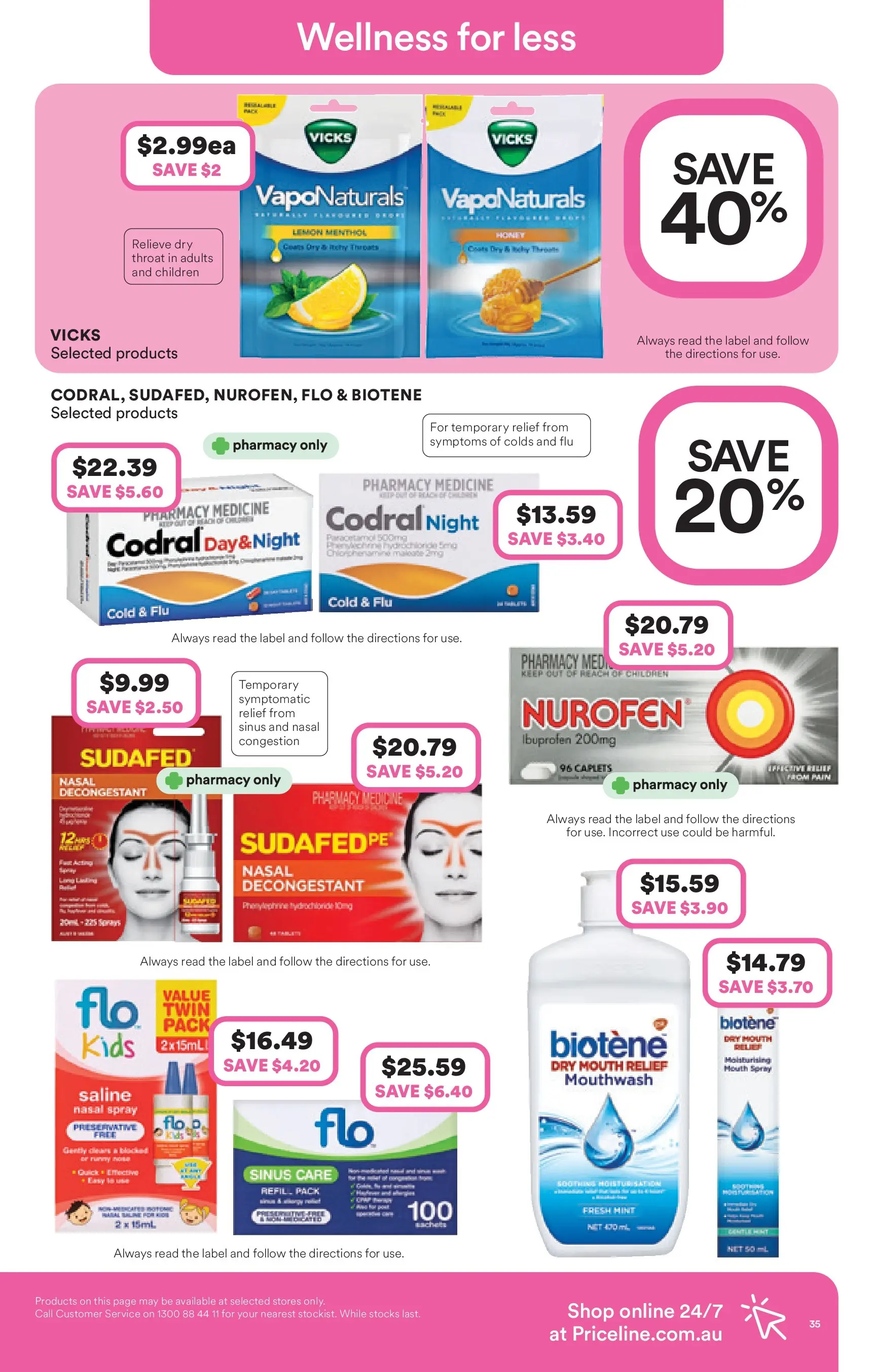 Priceline Pharmacy - Priceline Catalogue - 10/12/2025 > weekly / monthly specials | Page: 35 | Products: Mouthwash, Lemon, Nasal spray, Sinus