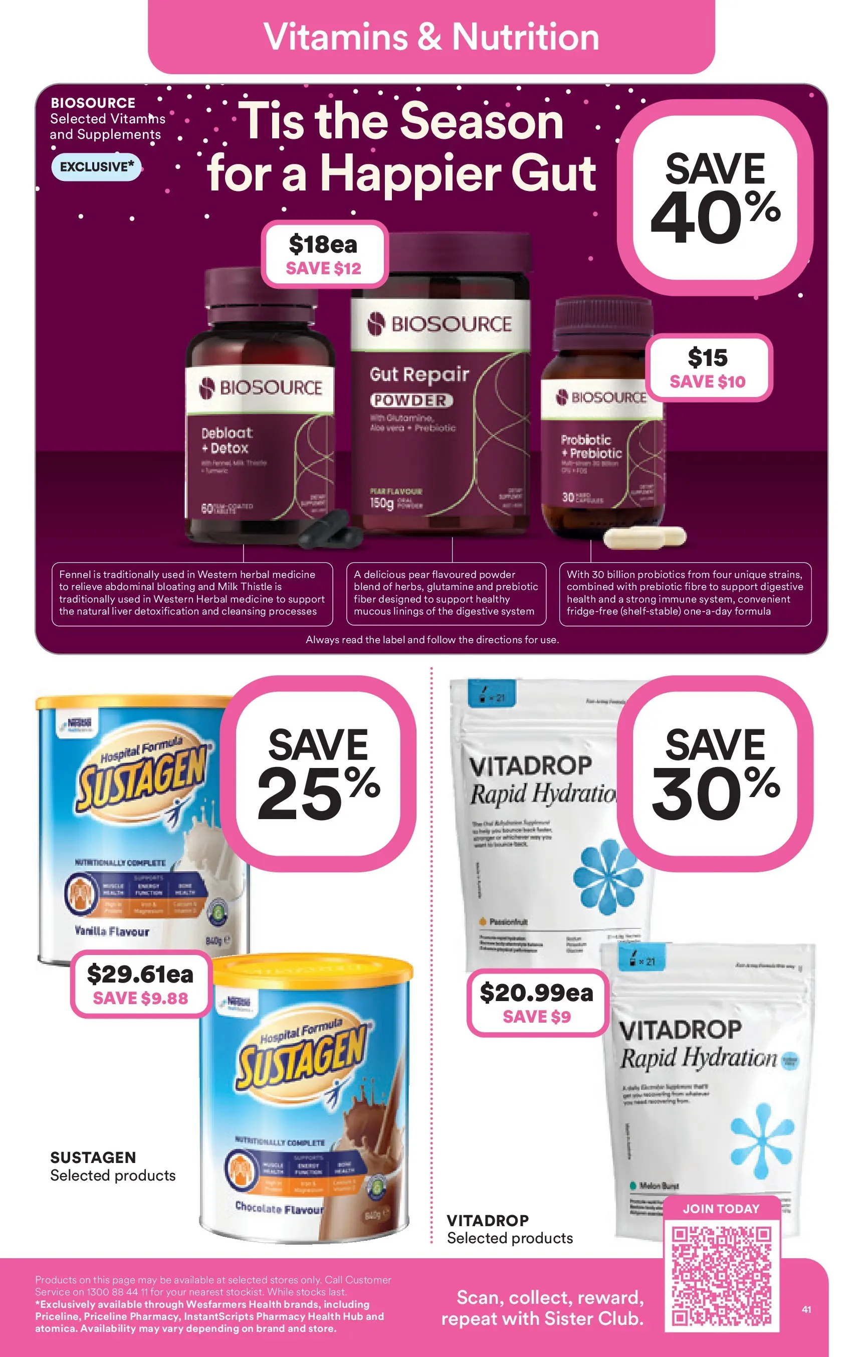 Priceline Pharmacy - Priceline Catalogue - 10/12/2025 > weekly / monthly specials | Page: 41 | Products: Powder, Milk, Chocolate, Pear