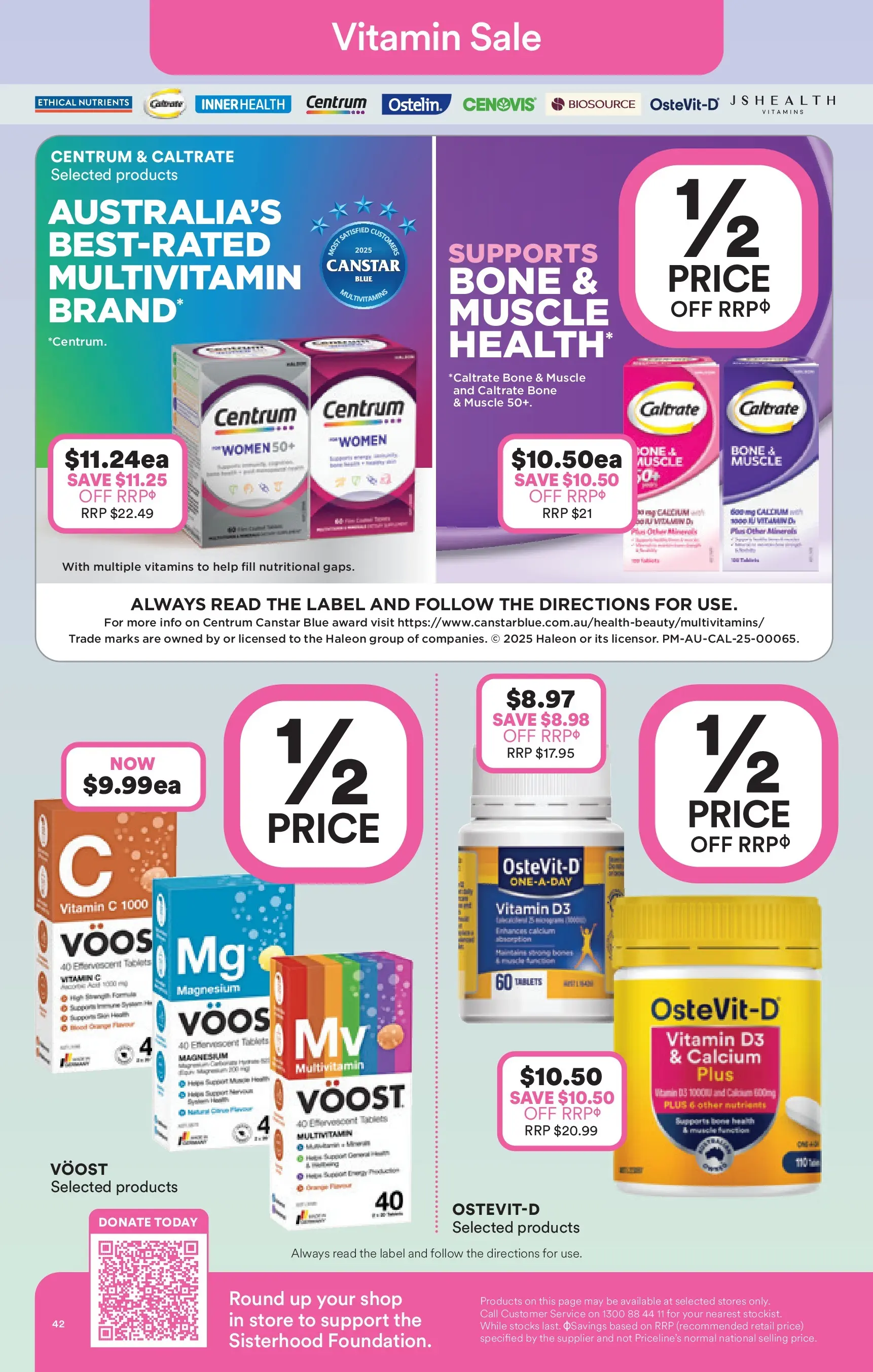 Priceline Pharmacy - Priceline Catalogue - 10/12/2025 > weekly / monthly specials | Page: 42 | Products: Multivitamin, Nutrients, Tablets, Vitamin