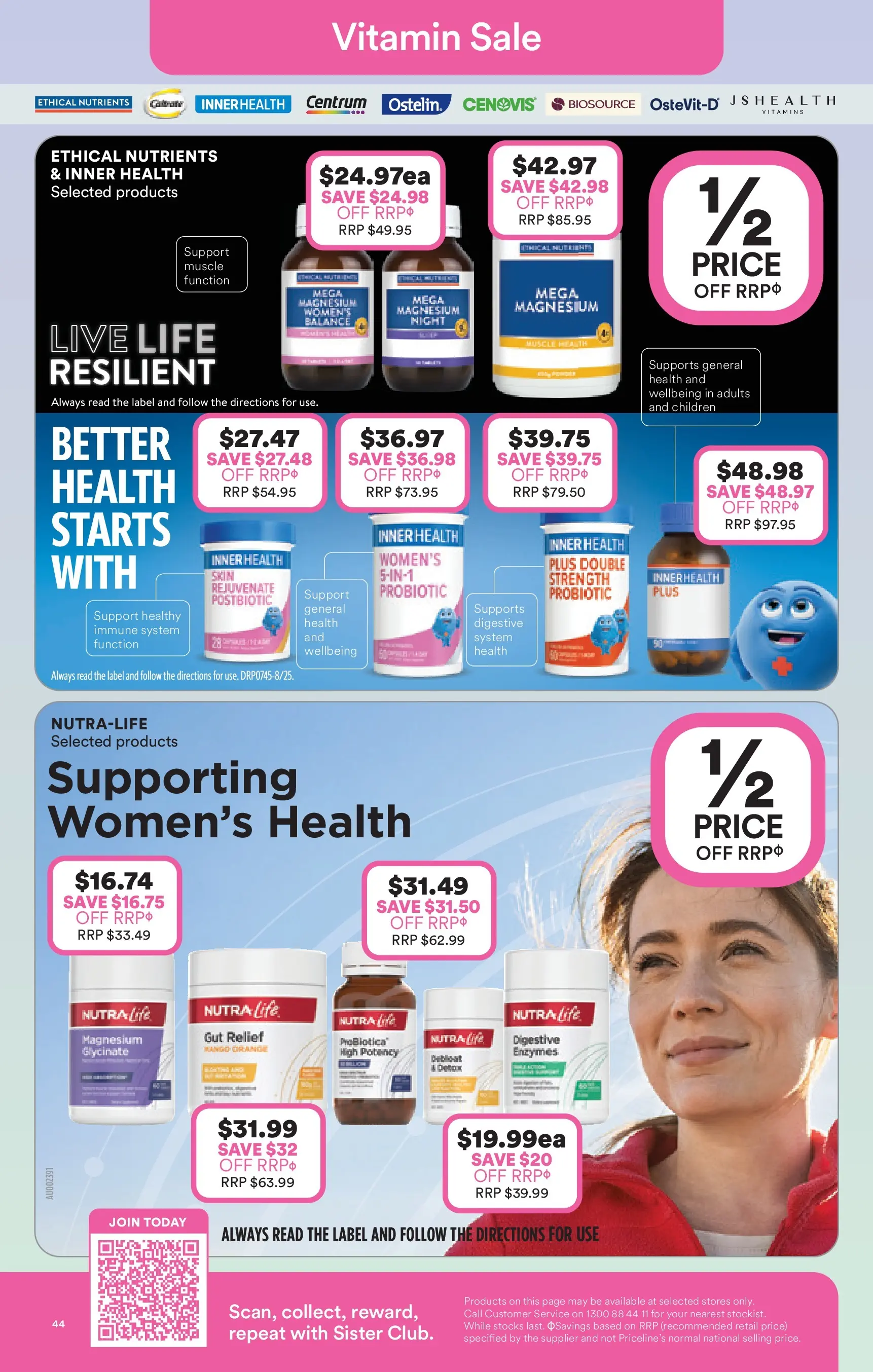 Priceline Pharmacy - Priceline Catalogue - 10/12/2025 > weekly / monthly specials | Page: 44 | Products: Mango, Nutrients, Vitamin