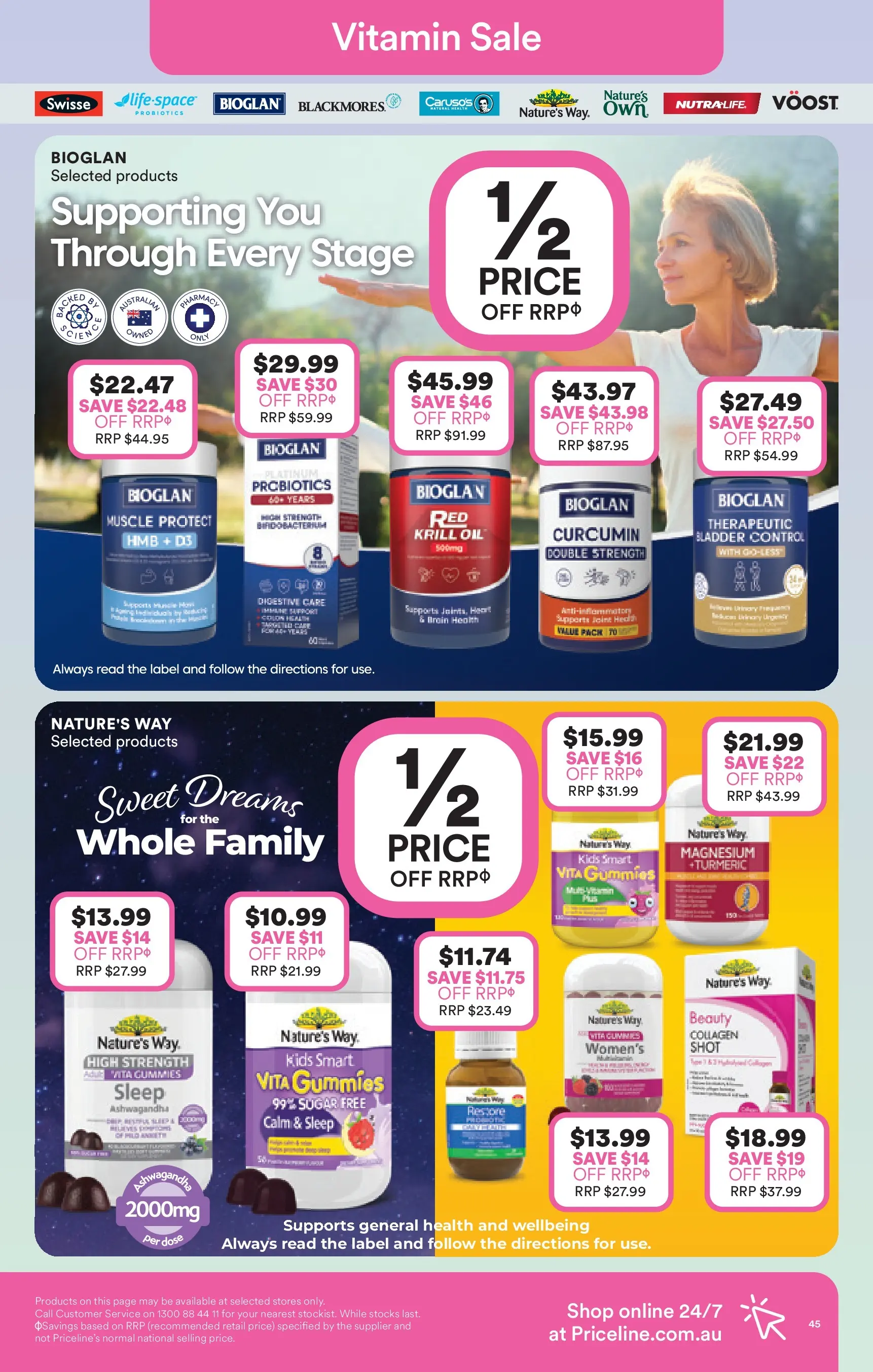 Priceline Pharmacy - Priceline Catalogue - 10/12/2025 > weekly / monthly specials | Page: 45 | Products: Oil, Sugar, Collagen, Vitamin
