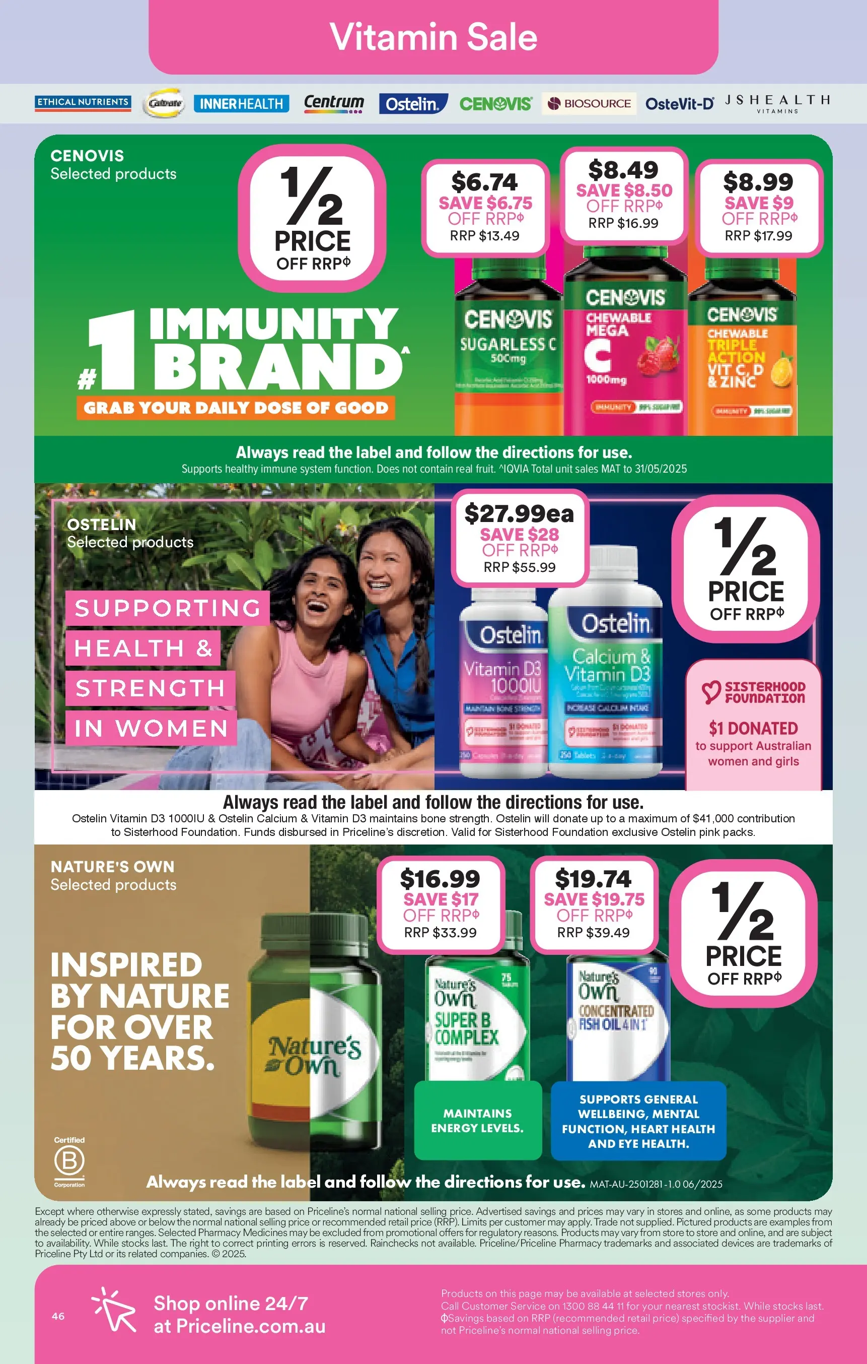 Priceline Pharmacy - Priceline Catalogue - 10/12/2025 > weekly / monthly specials | Page: 46 | Products: Oil, Foundation, Nutrients, Zinc