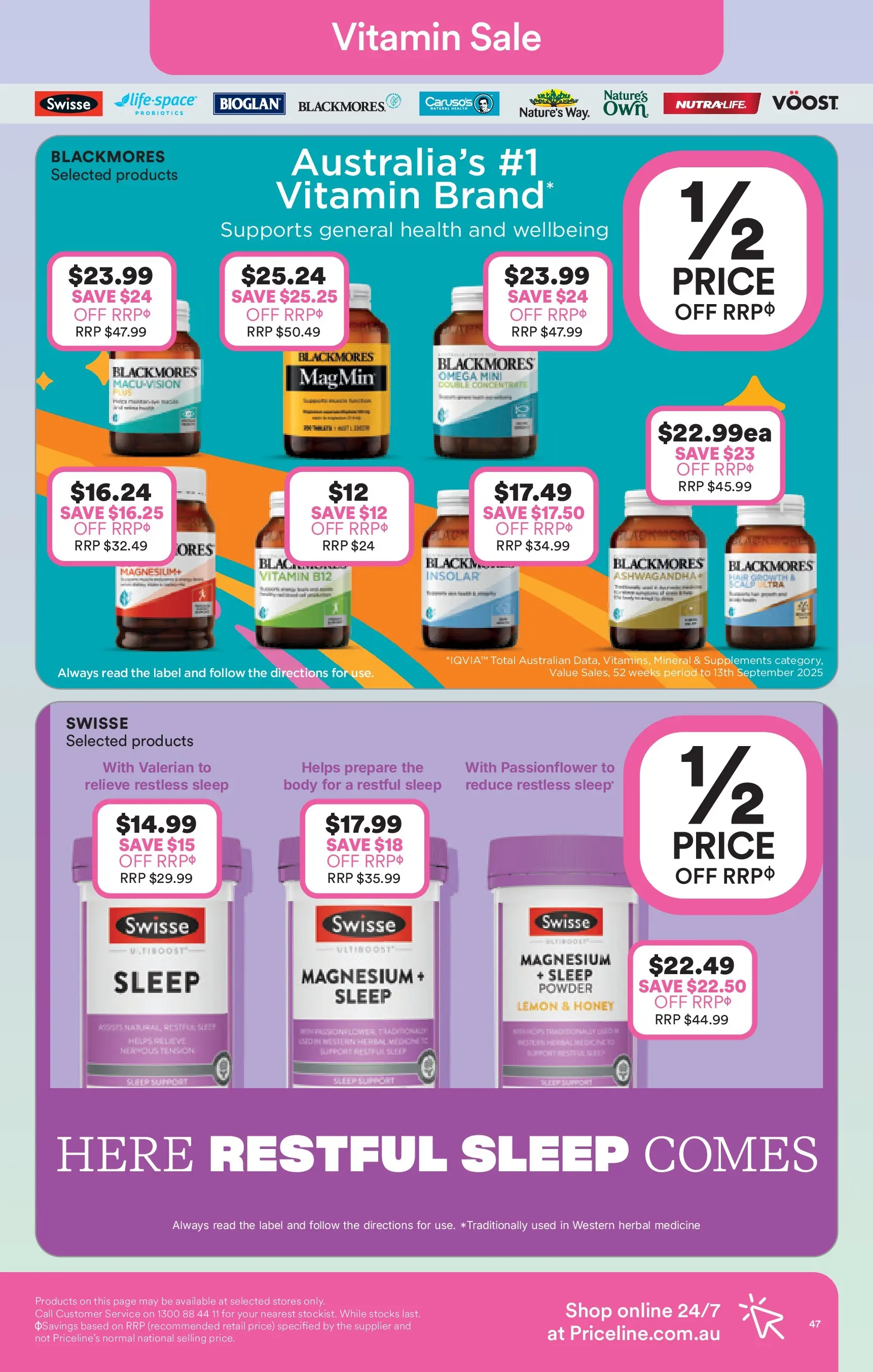 Priceline Pharmacy - Priceline Catalogue - 10/12/2025 > weekly / monthly specials | Page: 47 | Products: Powder, Honey, Lemon, Herbal