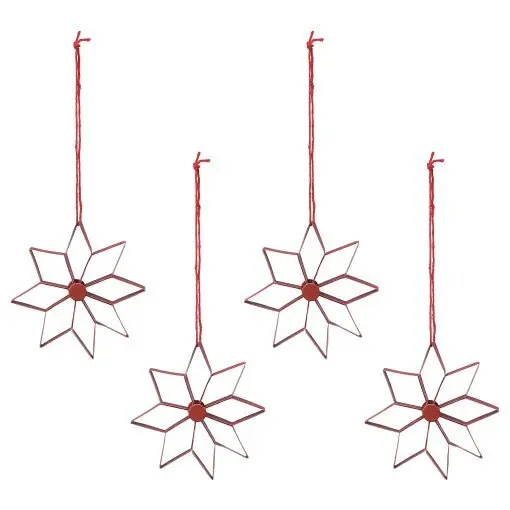 VINTERFEST хартиена декорация за окачване - снежинки, 4 бр. в к-т