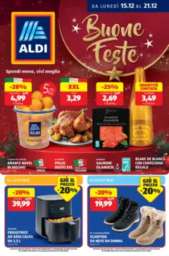 Anteprima del volantino Aldi - Buone Feste valido a partire dal 15.12.2025