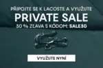 Lacoste PRIVATE SALE 30% ZĽAVA &ndash; do 23.12.2025