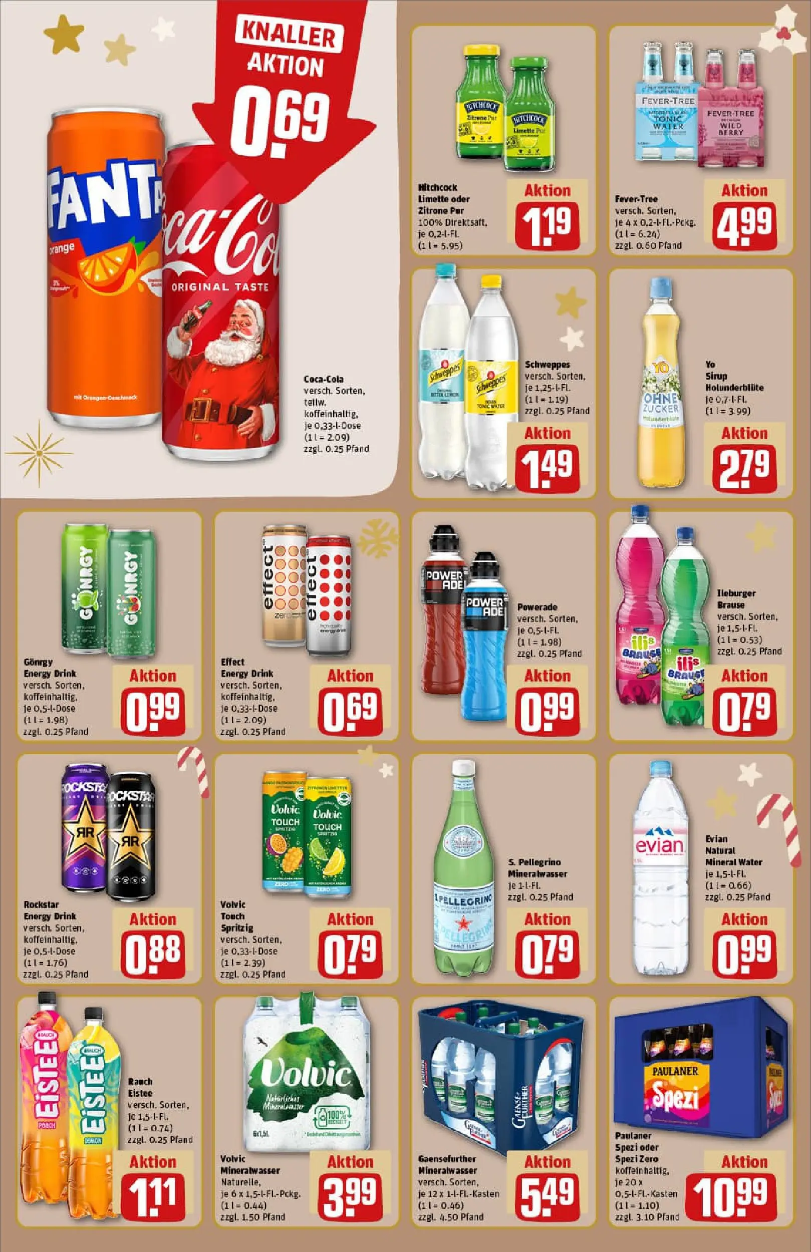 REWE Prospekt ab 15.12.2025 zum Blättern » Angebote | Seite: 16 | Produkte: Rockstar energy, Rockstar, Zucker, Powerade