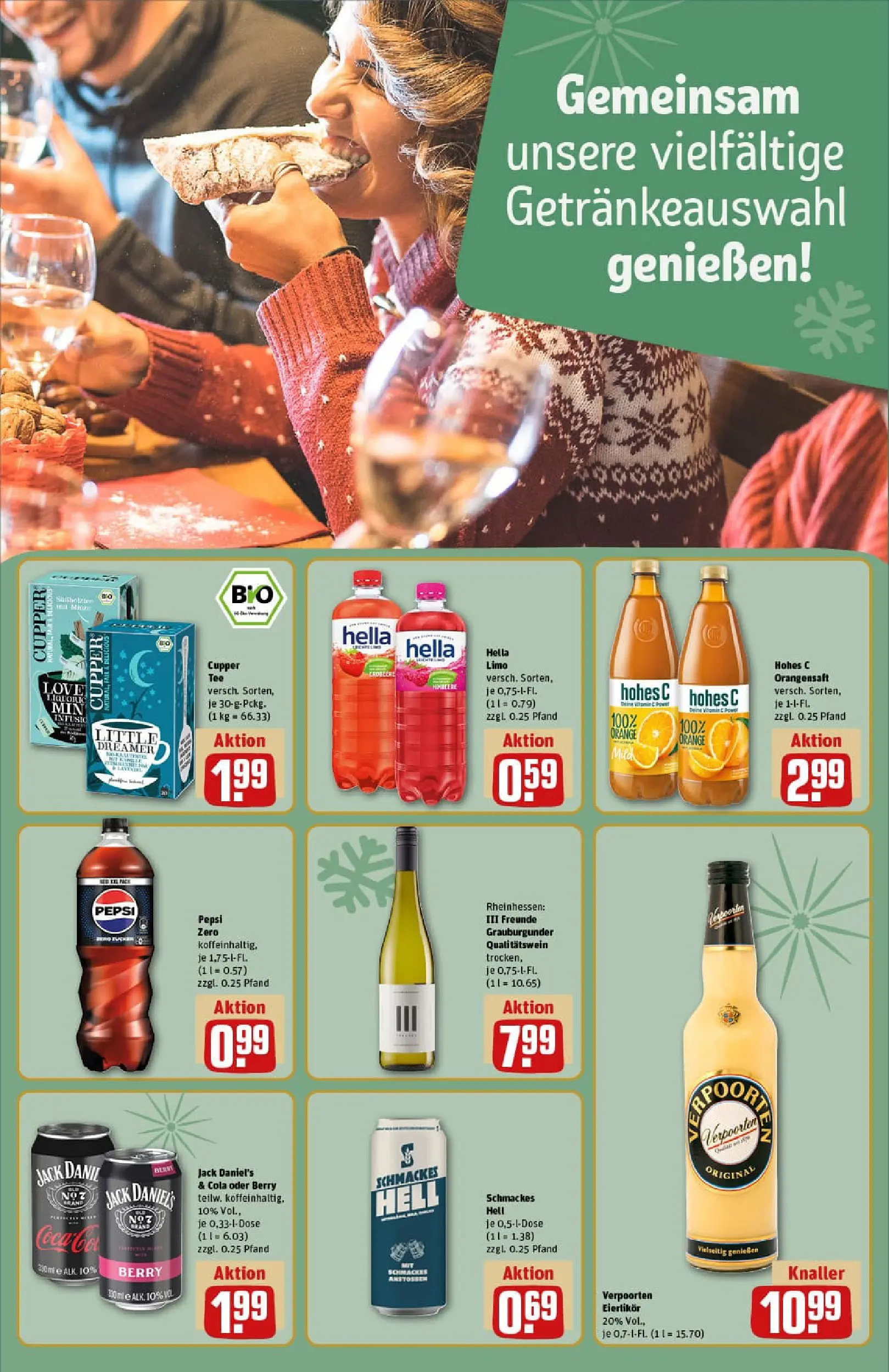 REWE Prospekt ab 14.12.2025 zum Blättern » Angebote | Seite: 15 | Produkte: Cola, Jack Daniel's, Limonade, Hohes c