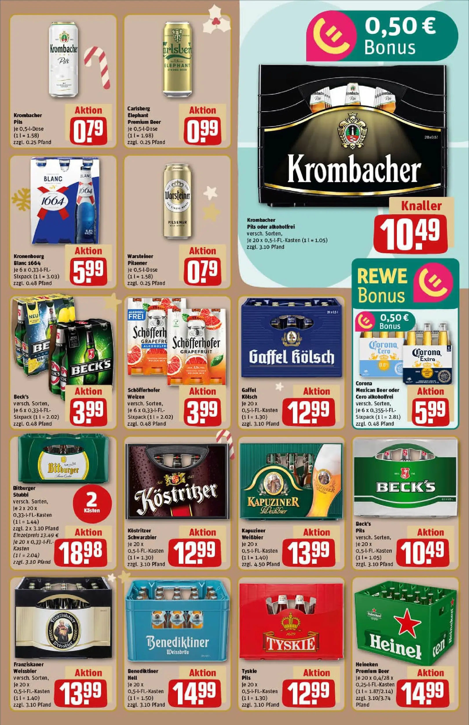 REWE Prospekt ab 14.12.2025 zum Blättern » Angebote | Seite: 17 | Produkte: Carlsberg, Heineken, Grapefruit, Warsteiner