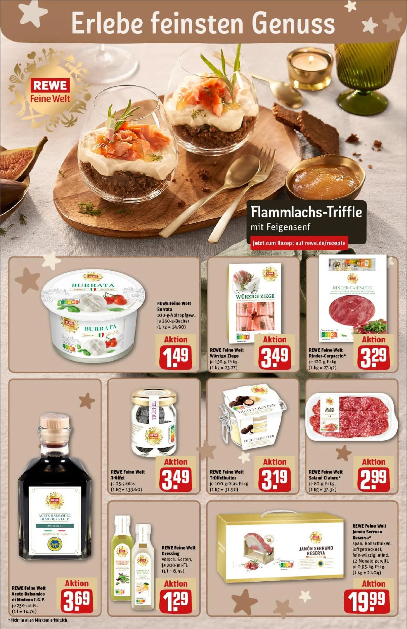 REWE Prospekt ab 15.12.2025 zum Blättern » Angebote | Seite: 20 | Produkte: Butter, Balsamico, Dressing, Salami