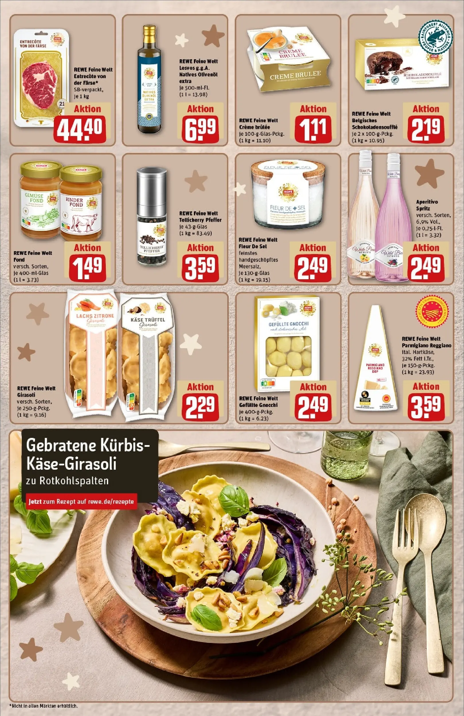 REWE Prospekt ab 15.12.2025 zum Blättern » Angebote | Seite: 21 | Produkte: Käse, Creme brulee, Zitrone, Steak