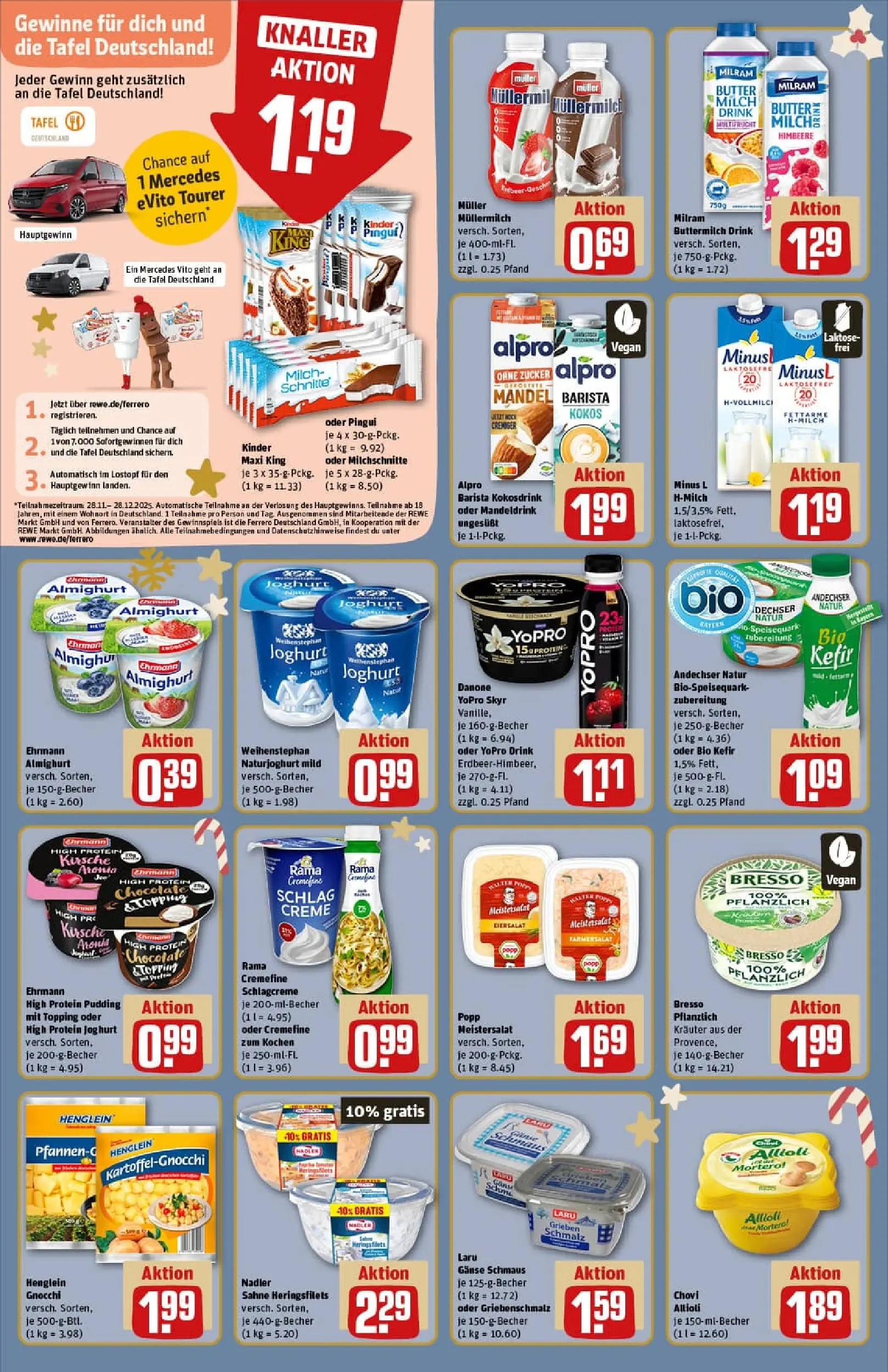 REWE Prospekt ab 15.12.2025 zum Blättern » Angebote | Seite: 12 | Produkte: Joghurt, Skyr, Milram, Himbeere