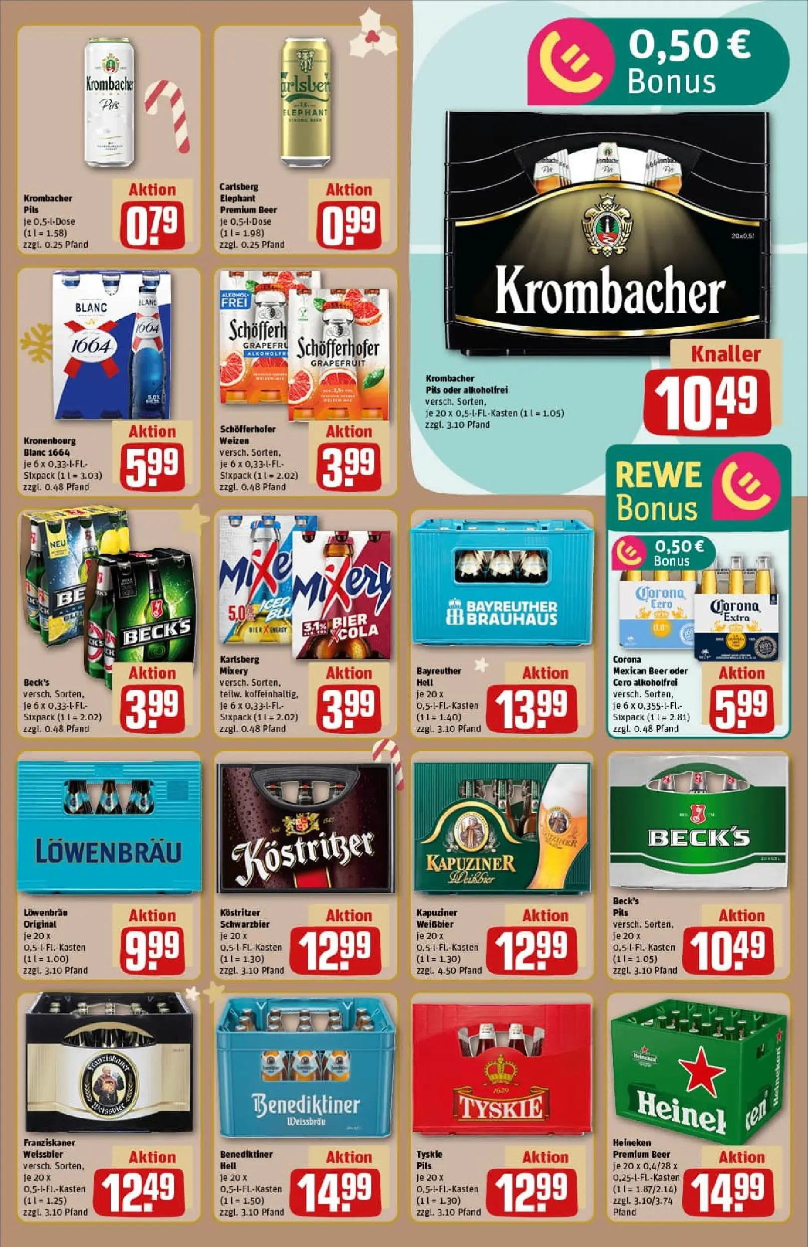 REWE Prospekt ab 15.12.2025 zum Blättern » Angebote | Seite: 19 | Produkte: Carlsberg, Cola, Weißbier, Heineken