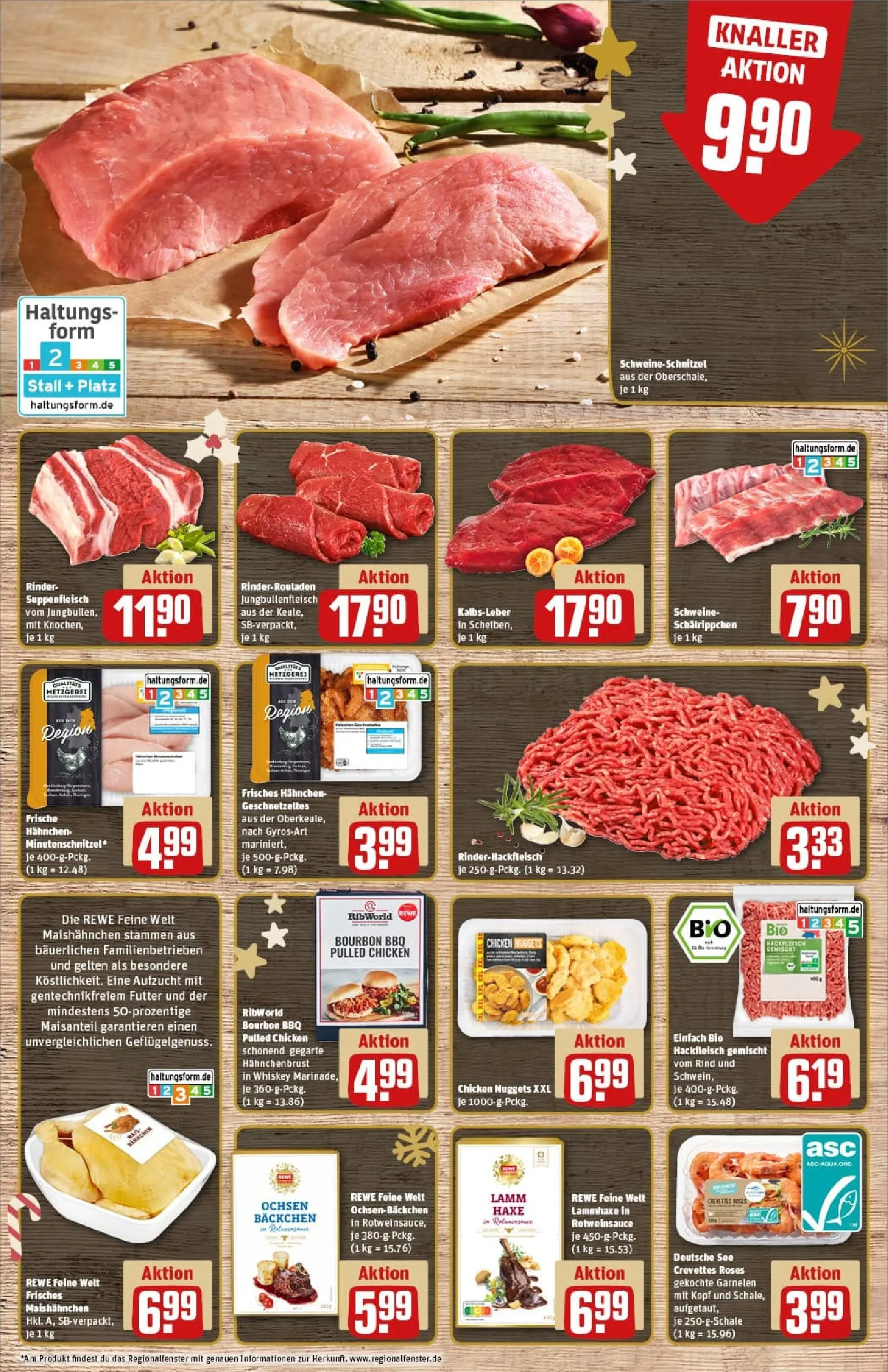 REWE Prospekt ab 15.12.2025 zum Blättern » Angebote | Seite: 10 | Produkte: Garnelen, Suppenfleisch, Whiskey, Hahnchenbrust