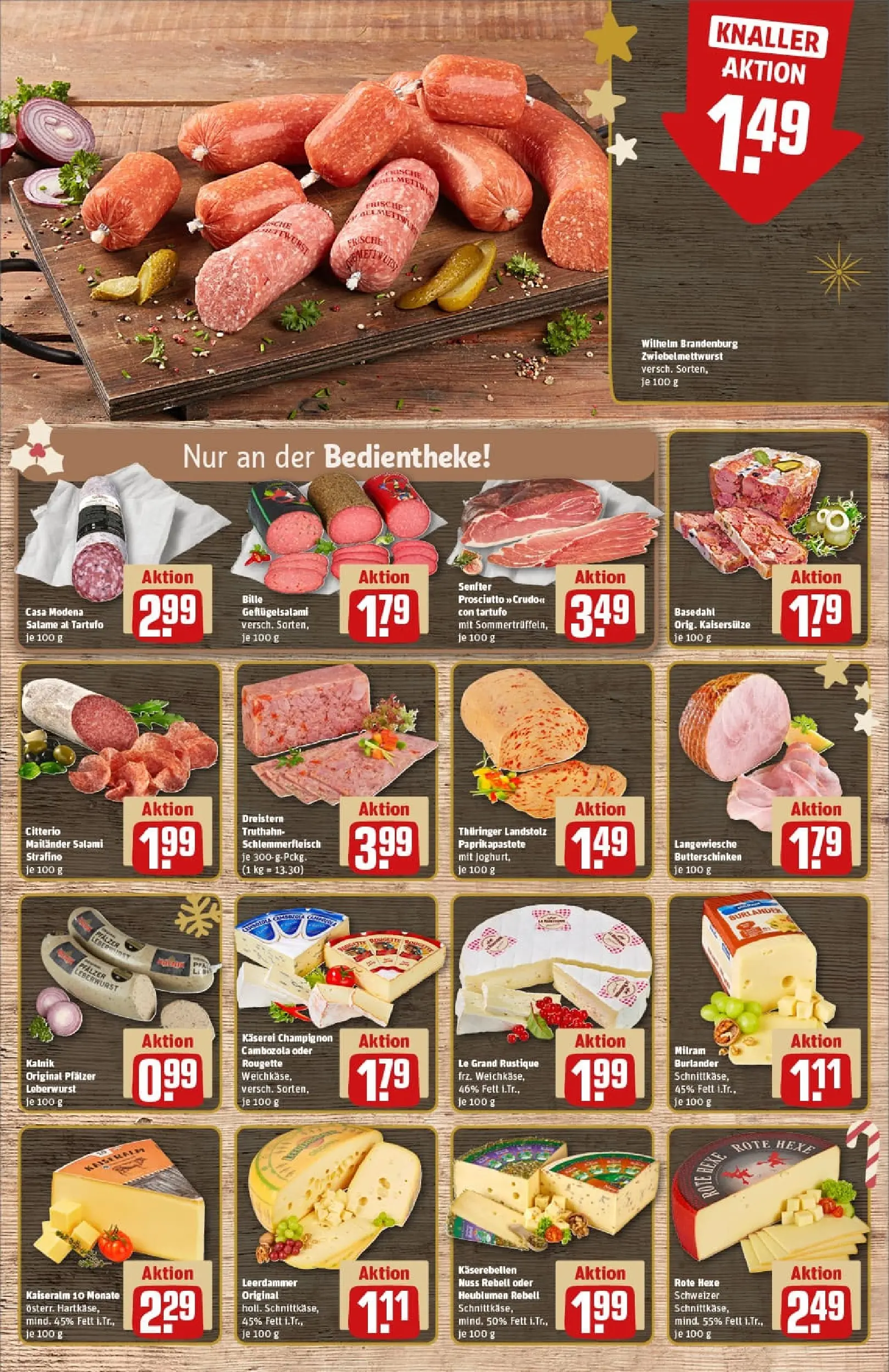 REWE Prospekt ab 15.12.2025 zum Blättern » Angebote | Seite: 11 | Produkte: Joghurt, Leerdammer, Milram, Salami