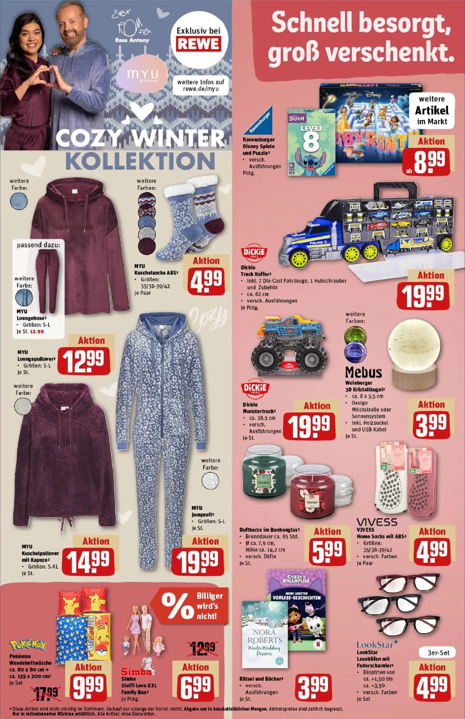 REWE Prospekt ab 15.12.2025 zum Blättern » Angebote | Seite: 23 | Produkte: Jumpsuit, Hoodie, Box, Koffer