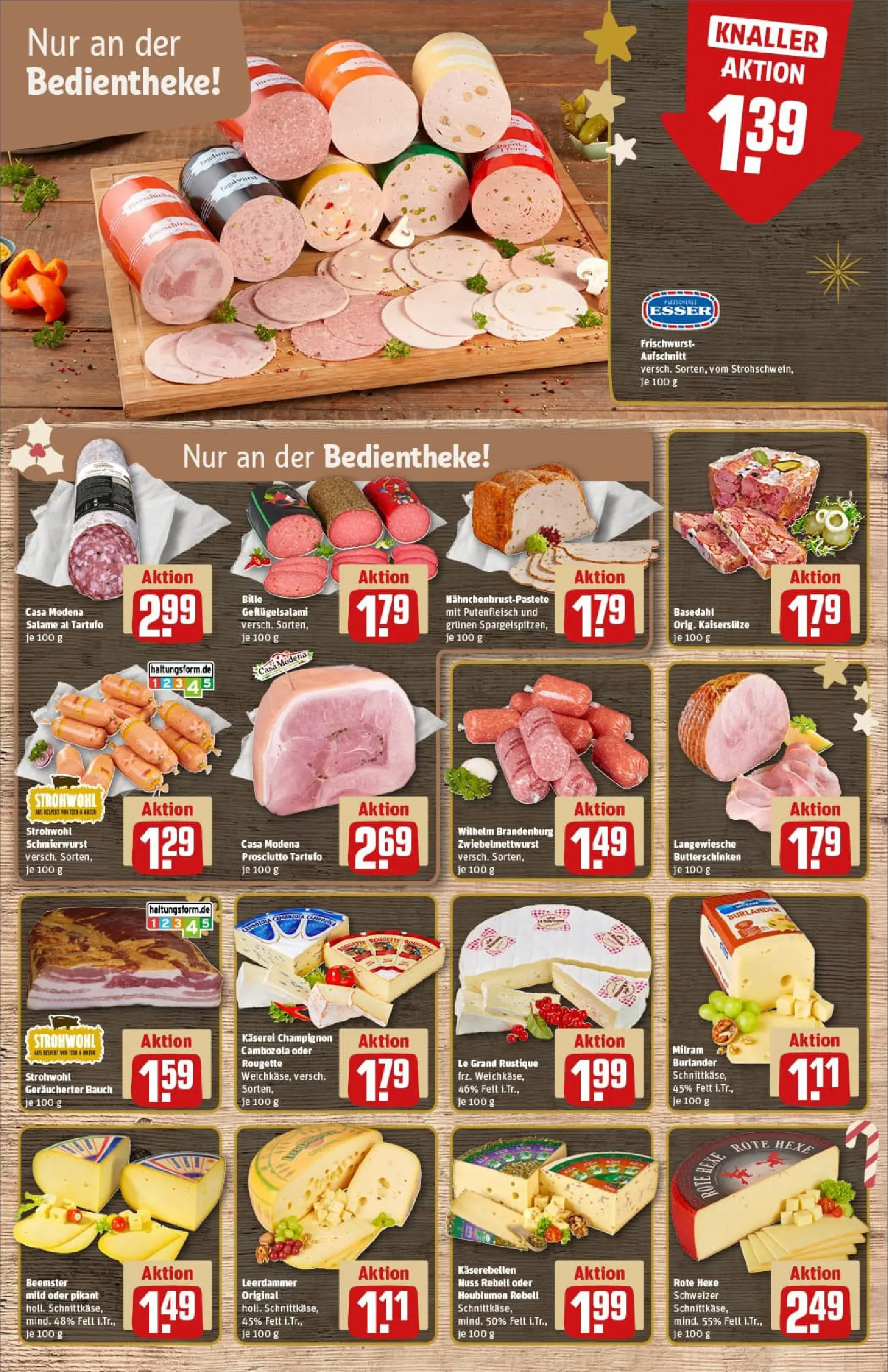 REWE Prospekt ab 15.12.2025 zum Blättern » Angebote | Seite: 9 | Produkte: Leerdammer, Milram, Salami