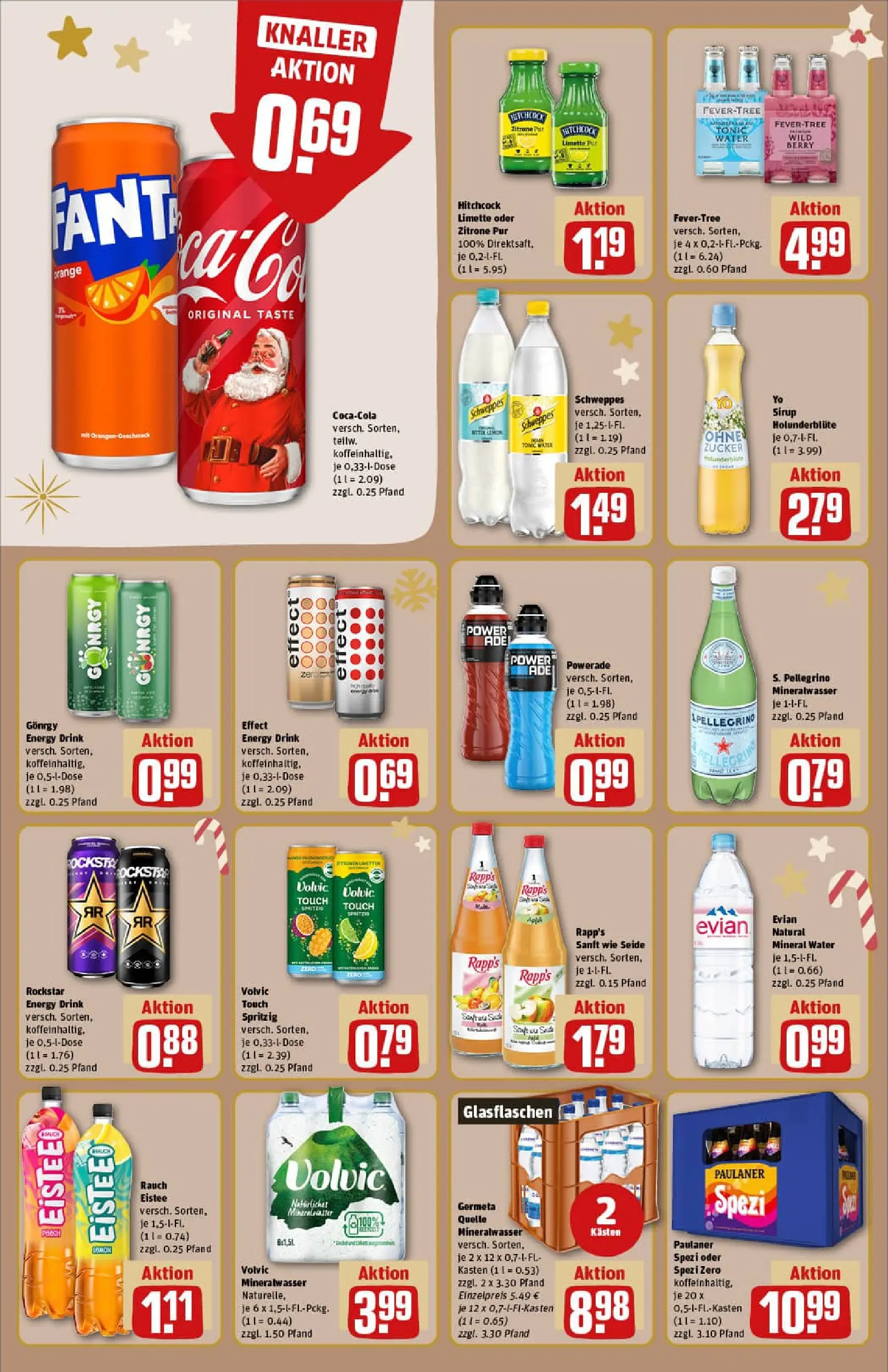 REWE Prospekt ab 15.12.2025 zum Blättern » Angebote | Seite: 14 | Produkte: Rockstar, Sirup, Schweppes, Limette