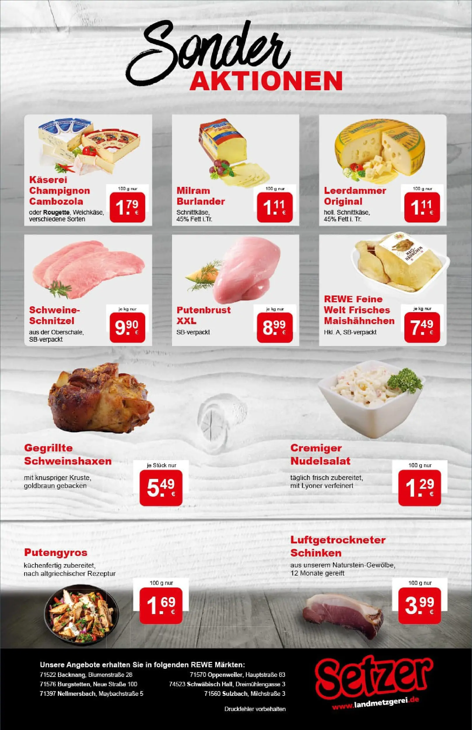 REWE Prospekt ab 15.12.2025 zum Blättern » Angebote | Seite: 9 | Produkte: Schnitzel, Leerdammer, Gyros, Schinken