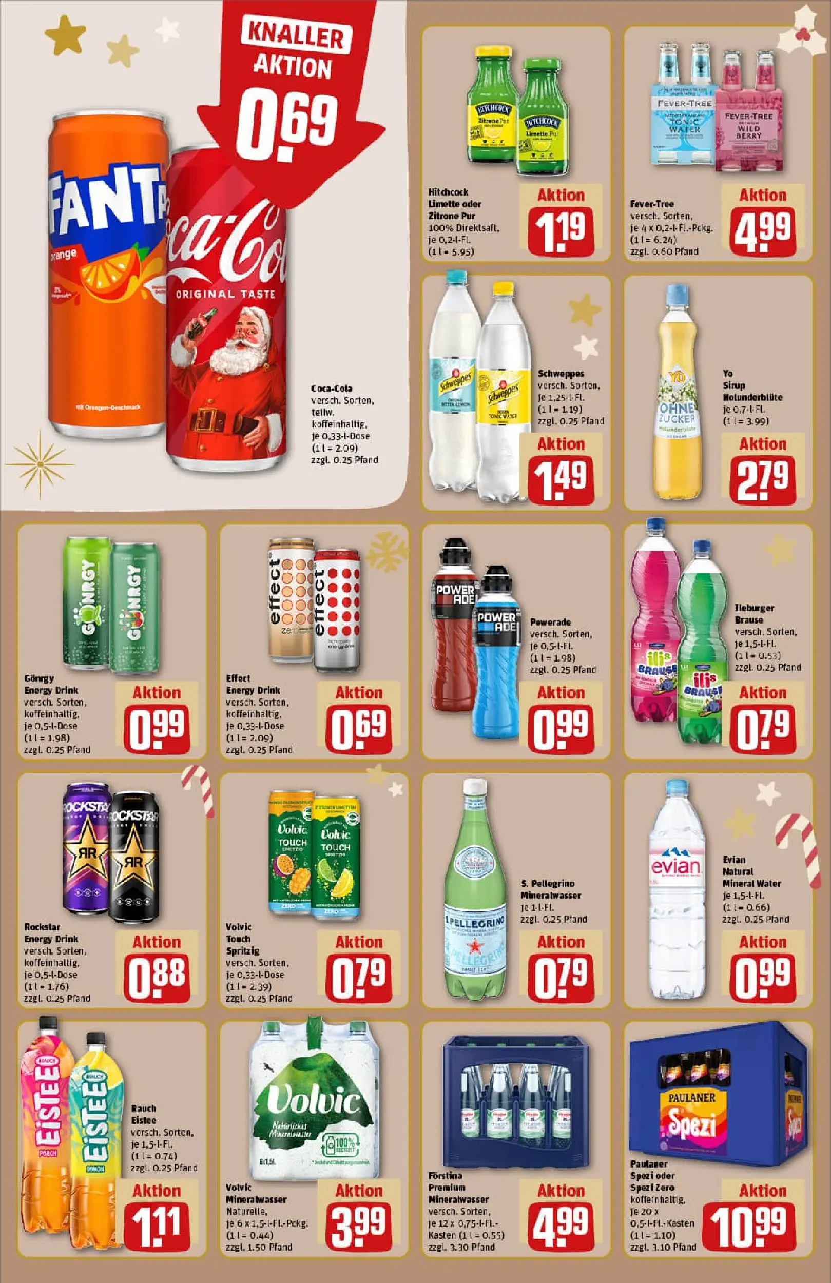 REWE Prospekt ab 14.12.2025 zum Blättern » Angebote | Seite: 16 | Produkte: Fanta, Volvic touch, Zucker, Paulaner