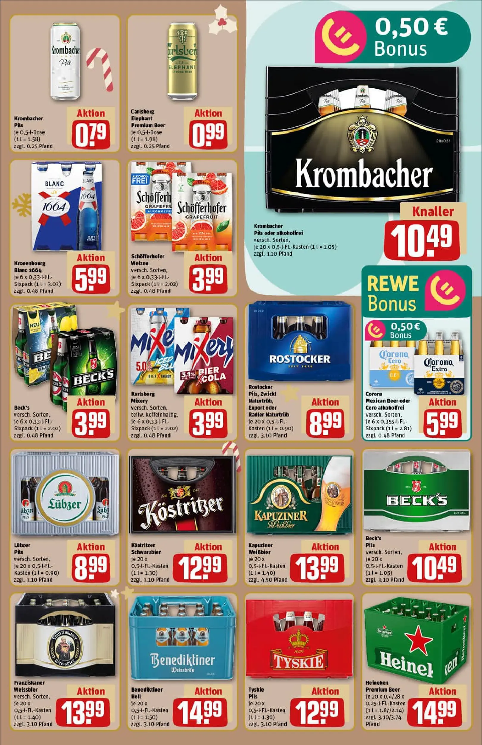 REWE Prospekt ab 15.12.2025 zum Blättern » Angebote | Seite: 17 | Produkte: Tyskie, Bier, Weißbier, Mixery
