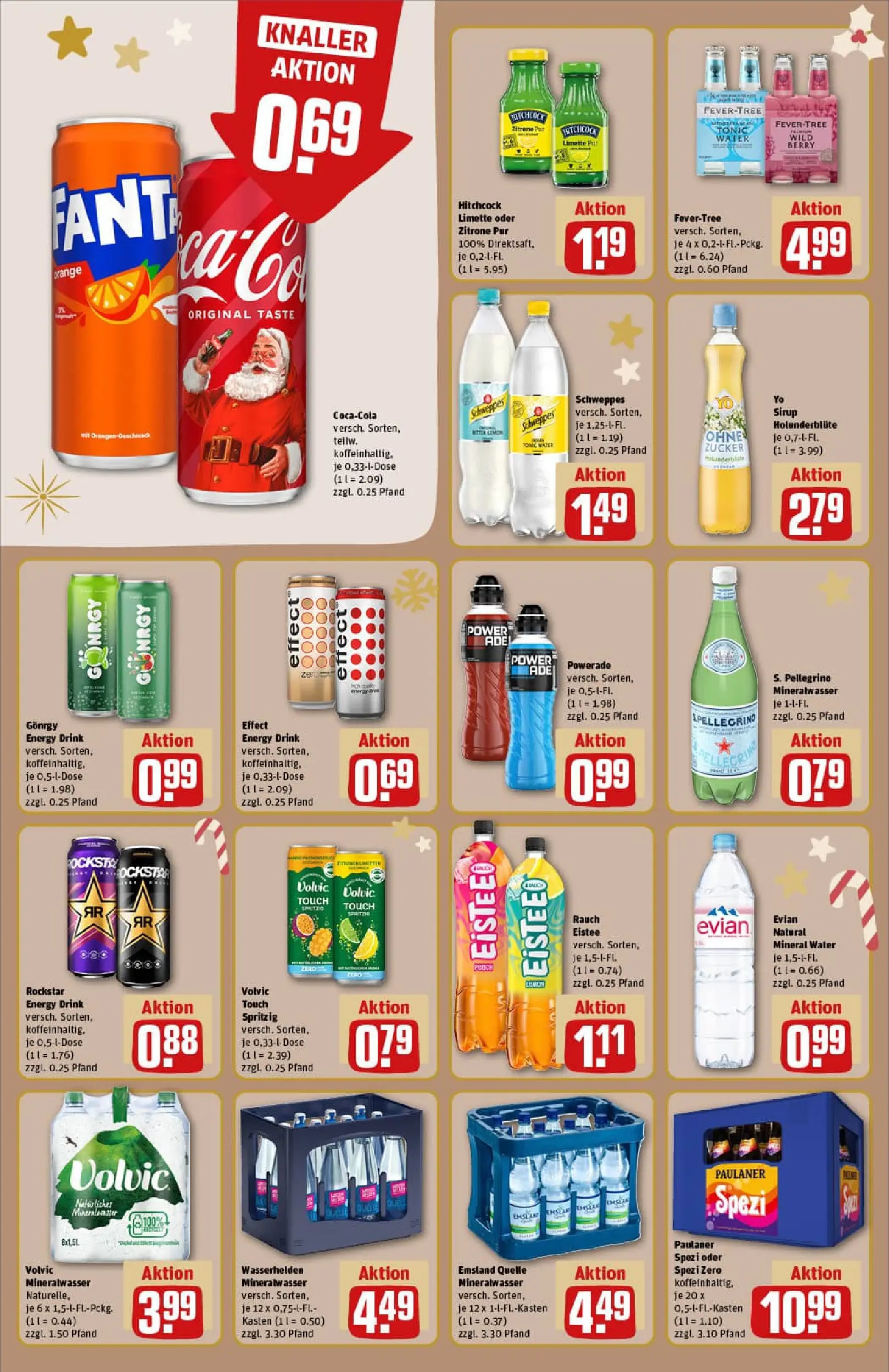 REWE Prospekt ab 14.12.2025 zum Blättern » Angebote | Seite: 16 | Produkte: Rockstar energy, Rockstar, Mineralwasser, Powerade