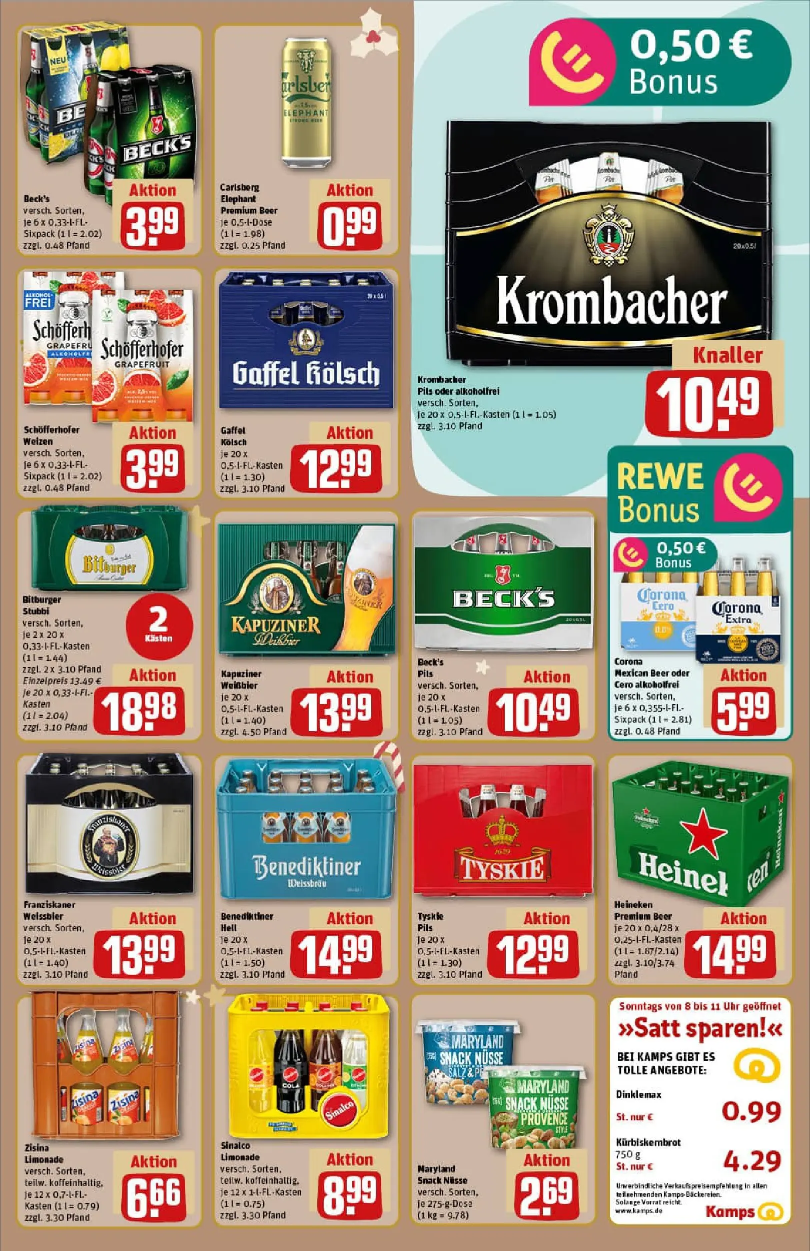 REWE Prospekt ab 15.12.2025 zum Blättern » Angebote | Seite: 17 | Produkte: Franziskaner, Tyskie, Cola, Weißbier
