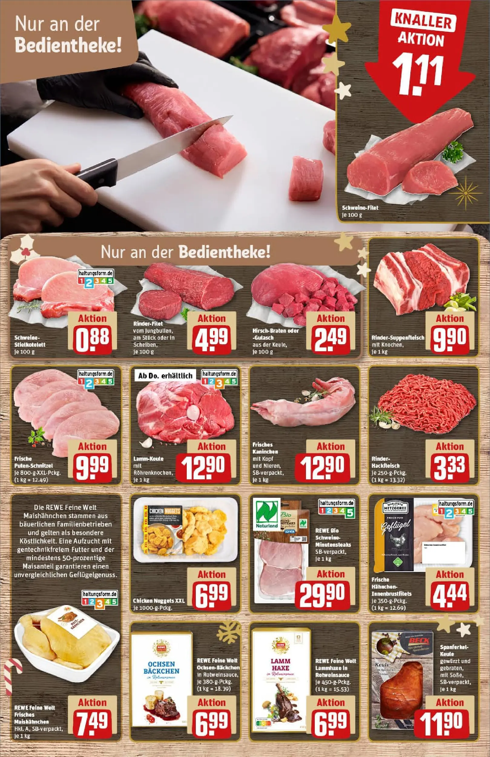 REWE Prospekt ab 15.12.2025 zum Blättern » Angebote | Seite: 8 | Produkte: Hahnchen, Schnitzel, Schweinefilet, Putenschnitzel