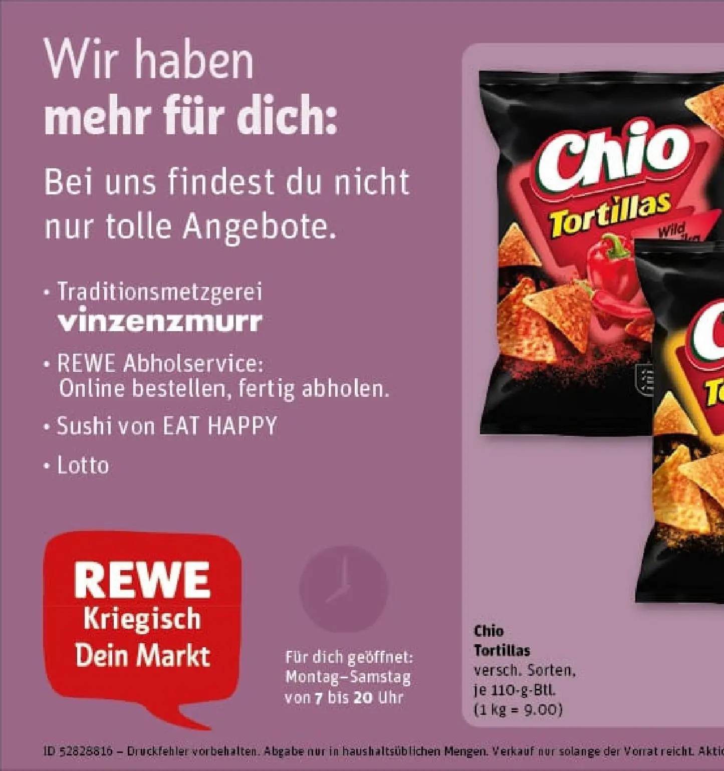REWE Prospekt ab 15.12.2025 zum Blättern » Angebote | Seite: 3 | Produkte: Chio tortillas, Chips, Uhr