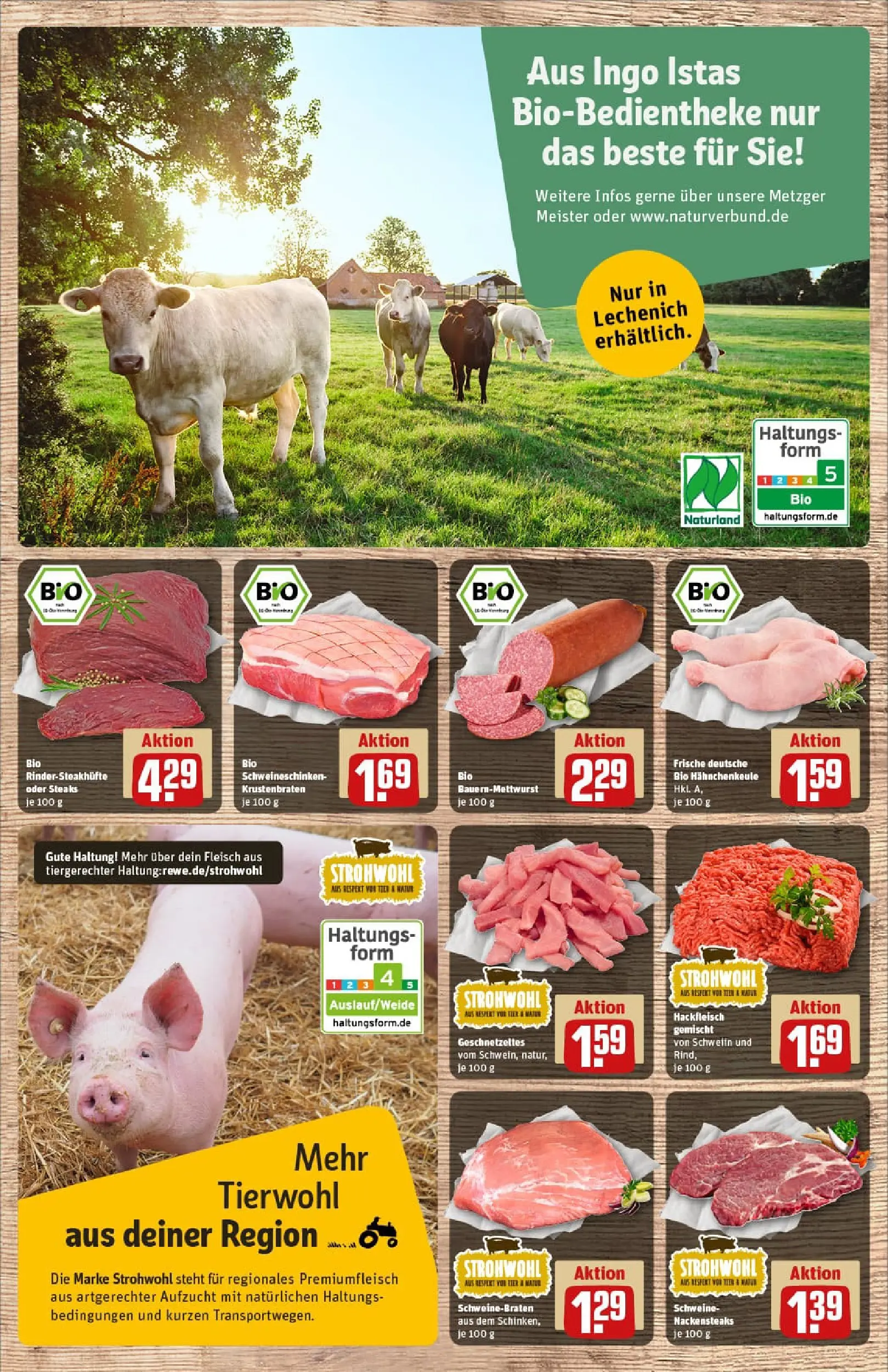REWE Prospekt ab 15.12.2025 zum Blättern » Angebote | Seite: 29 | Produkte: Nackensteaks, Krustenbraten, Steak, Hackfleisch