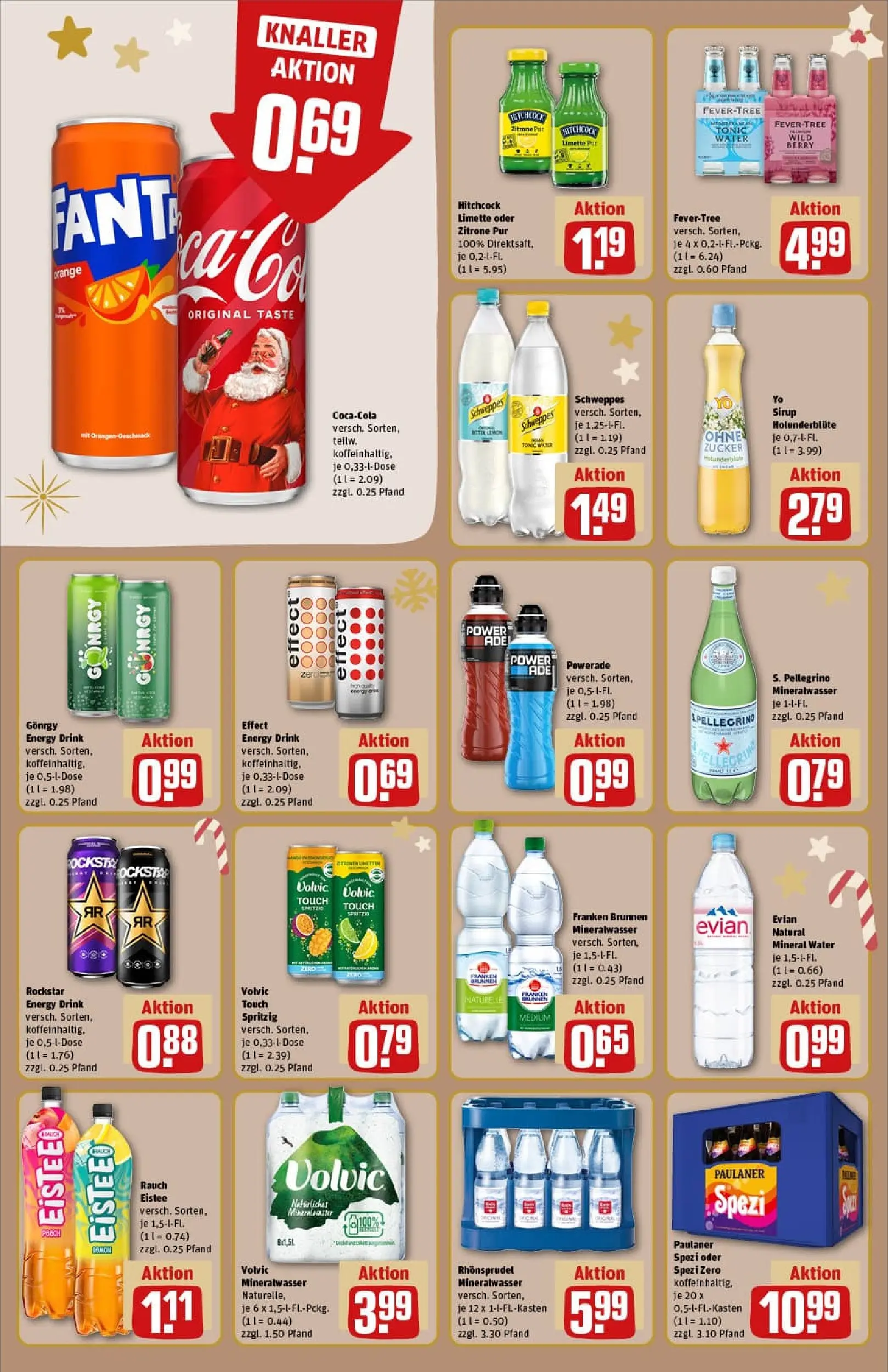 REWE Prospekt ab 15.12.2025 zum Blättern » Angebote | Seite: 14 | Produkte: Fanta, Energy, Volvic, Paulaner