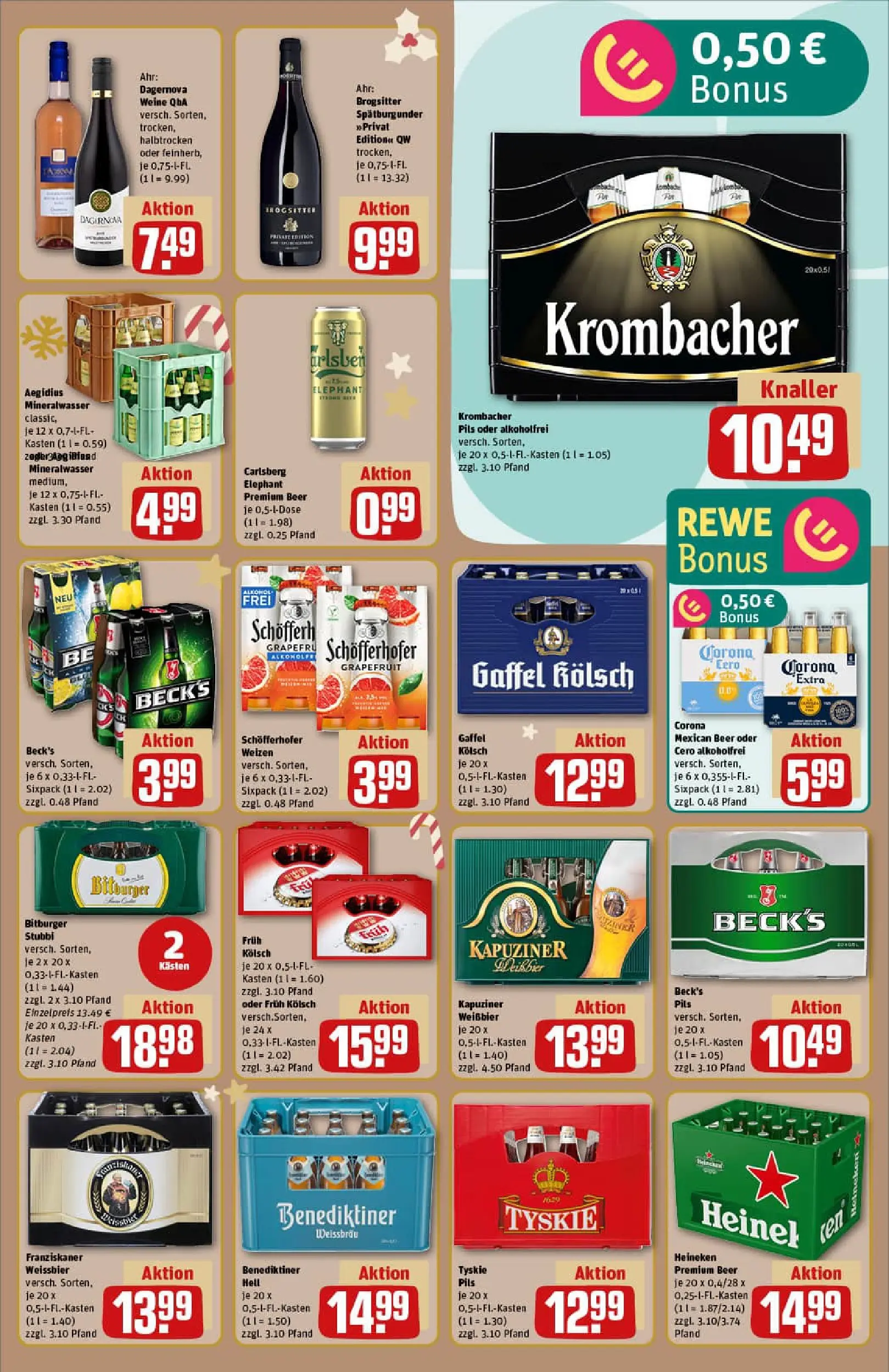 REWE Prospekt ab 15.12.2025 zum Blättern » Angebote | Seite: 17 | Produkte: Franziskaner, Carlsberg, Grapefruit, Krombacher